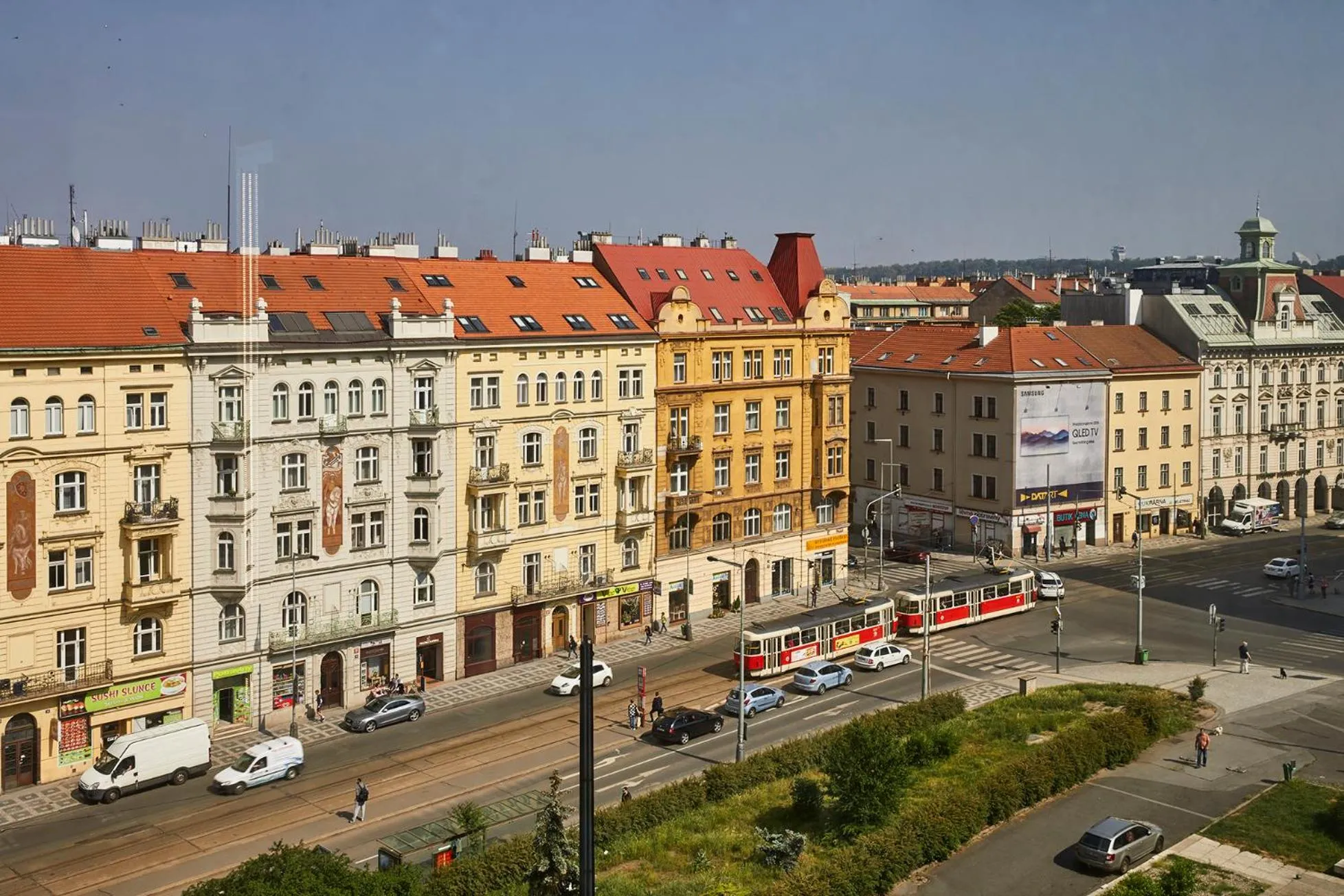 Street view in Mama Shelter Prague