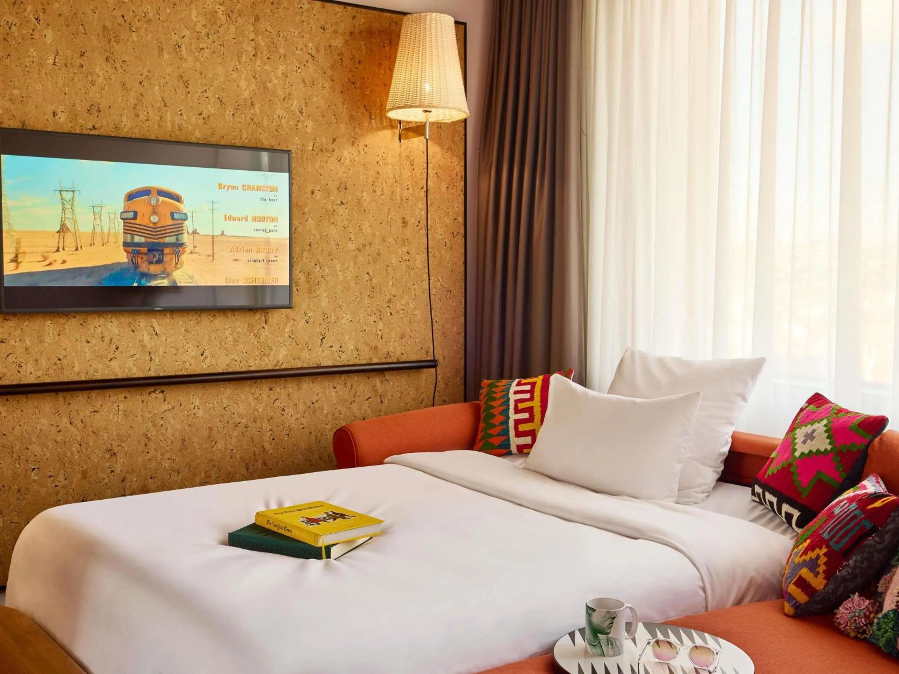 Bedroom, Bed in Mama Shelter Prague