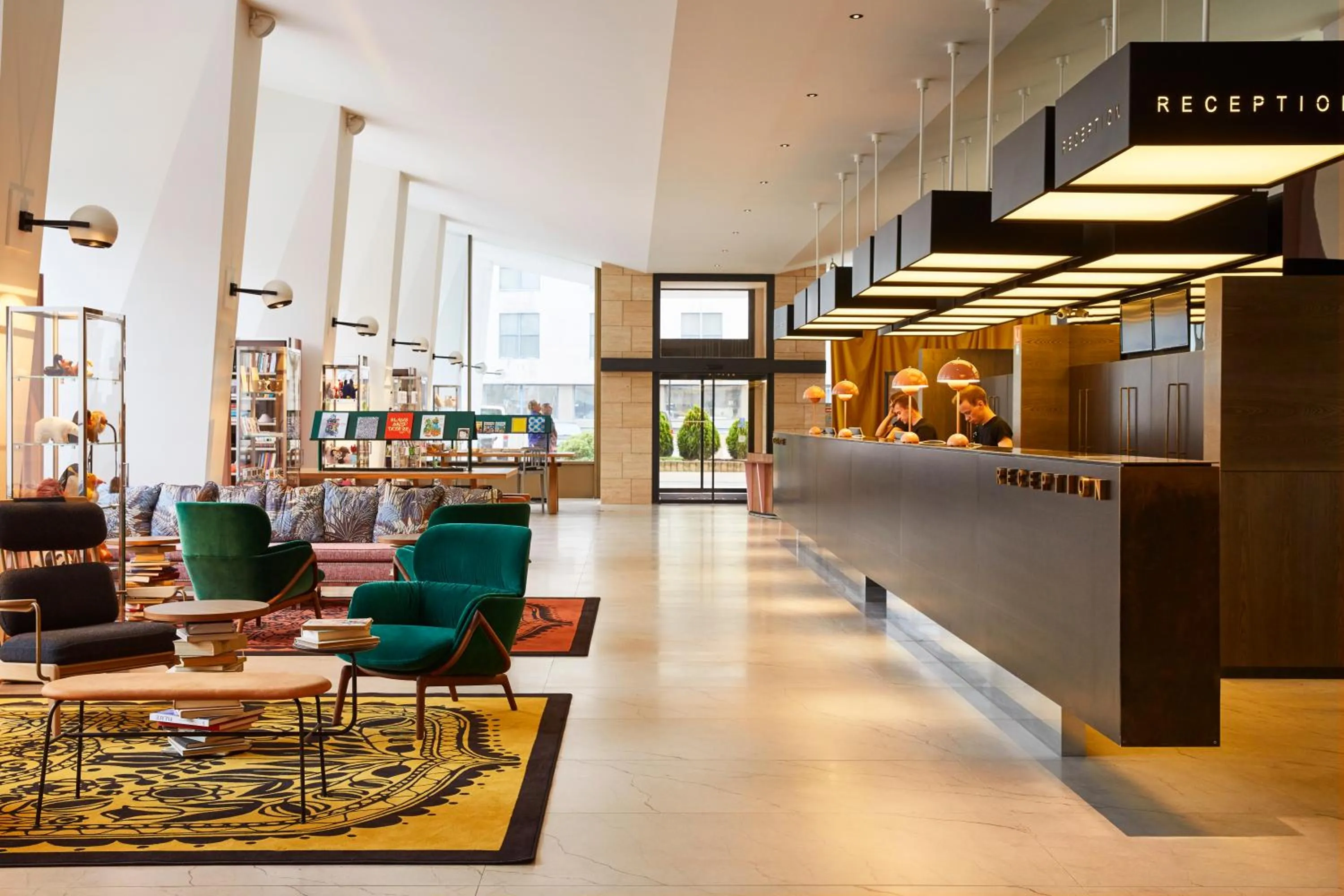 Lobby or reception in Mama Shelter Prague