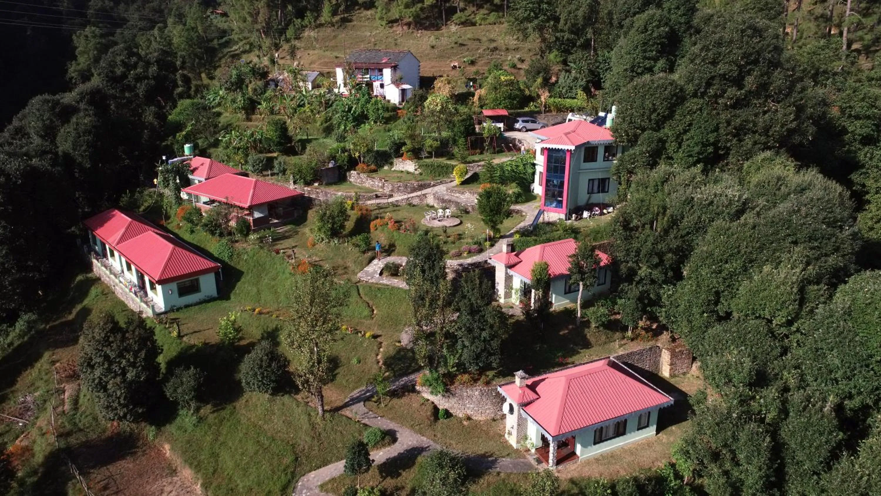 Bird's eye view in Himalaya Darshan Resort