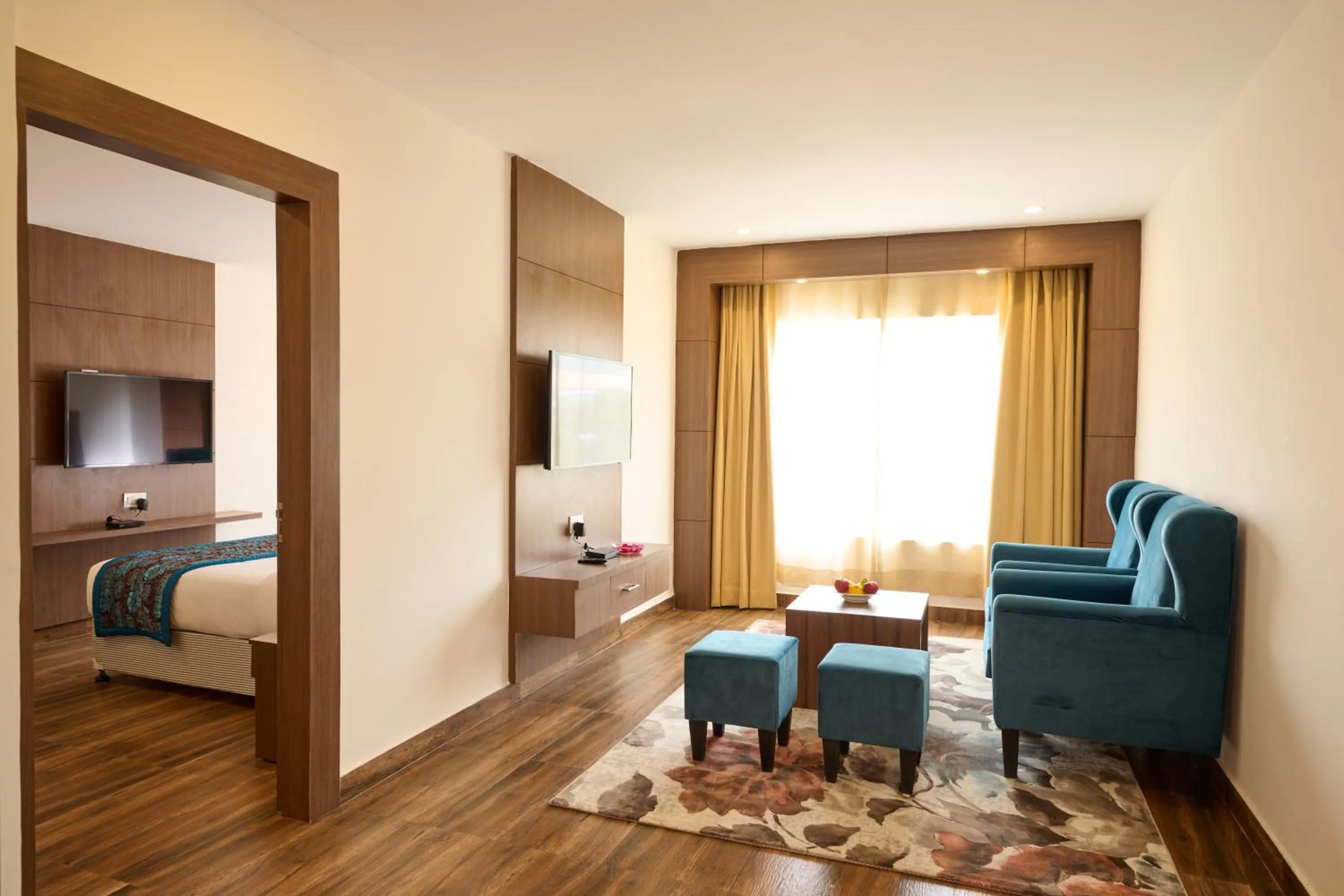 Photo of the whole room, Bed in Renest Haridwar