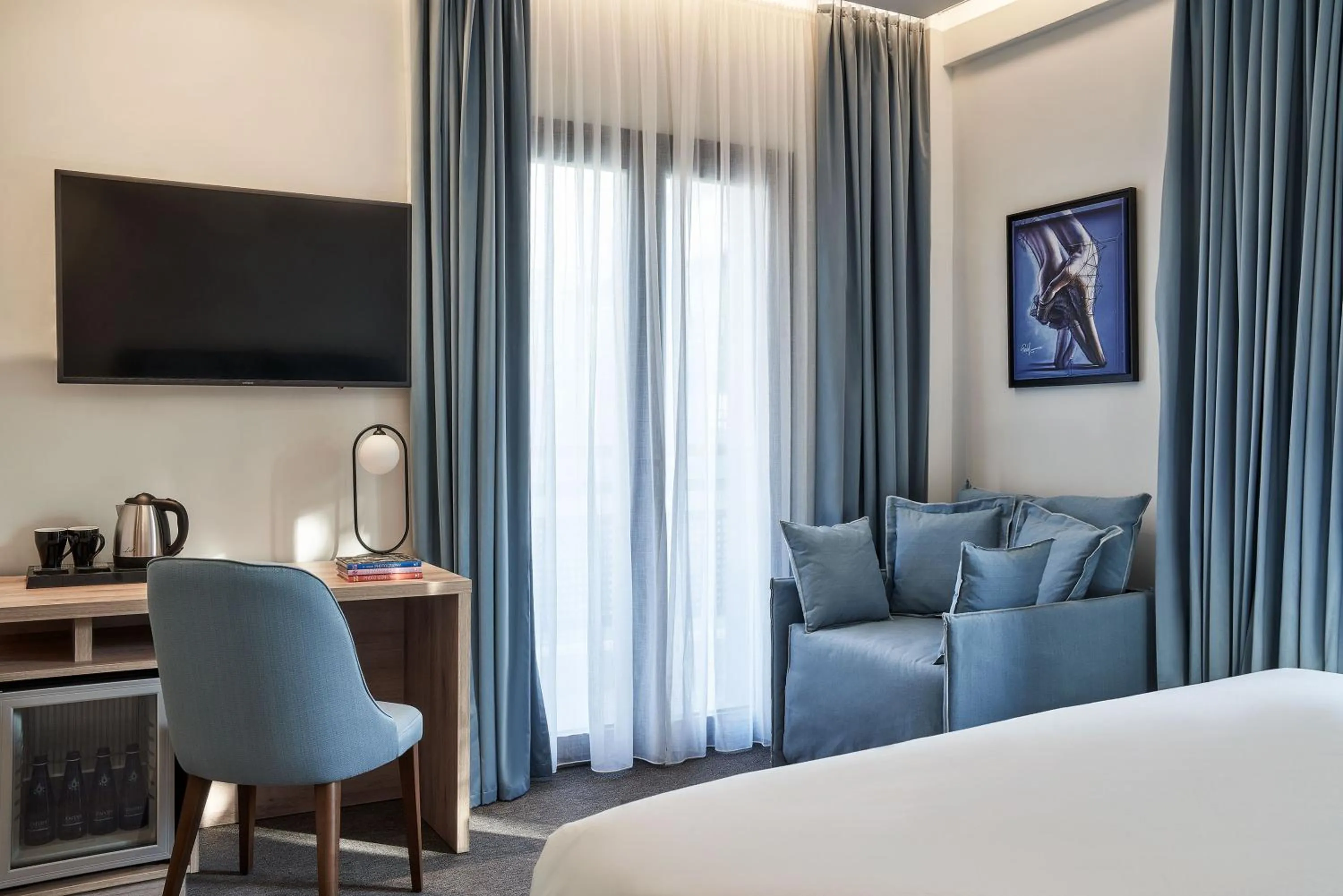 TV and multimedia, Bed in NLH KERAMEIKOS - Neighborhood Lifestyle Hotels