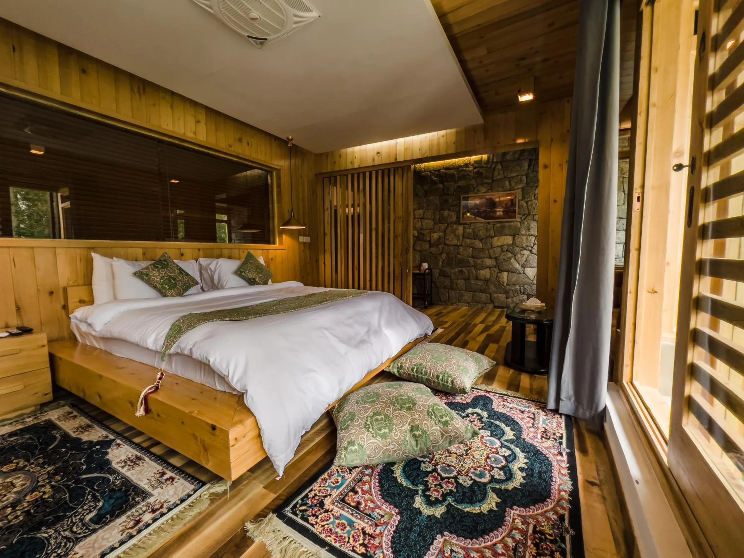 Bed in Famree Resort Hunza