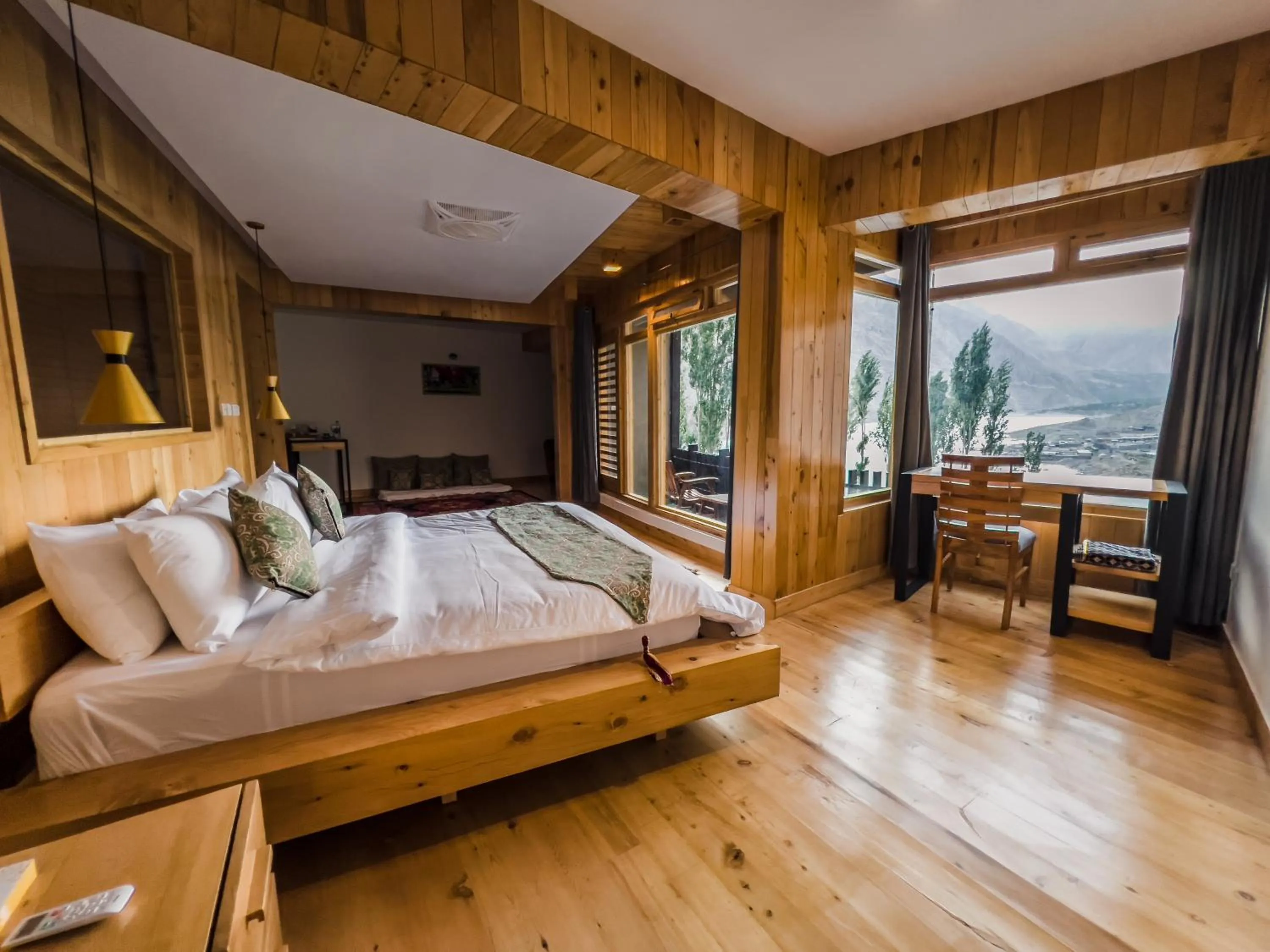 Bed in Famree Resort Hunza