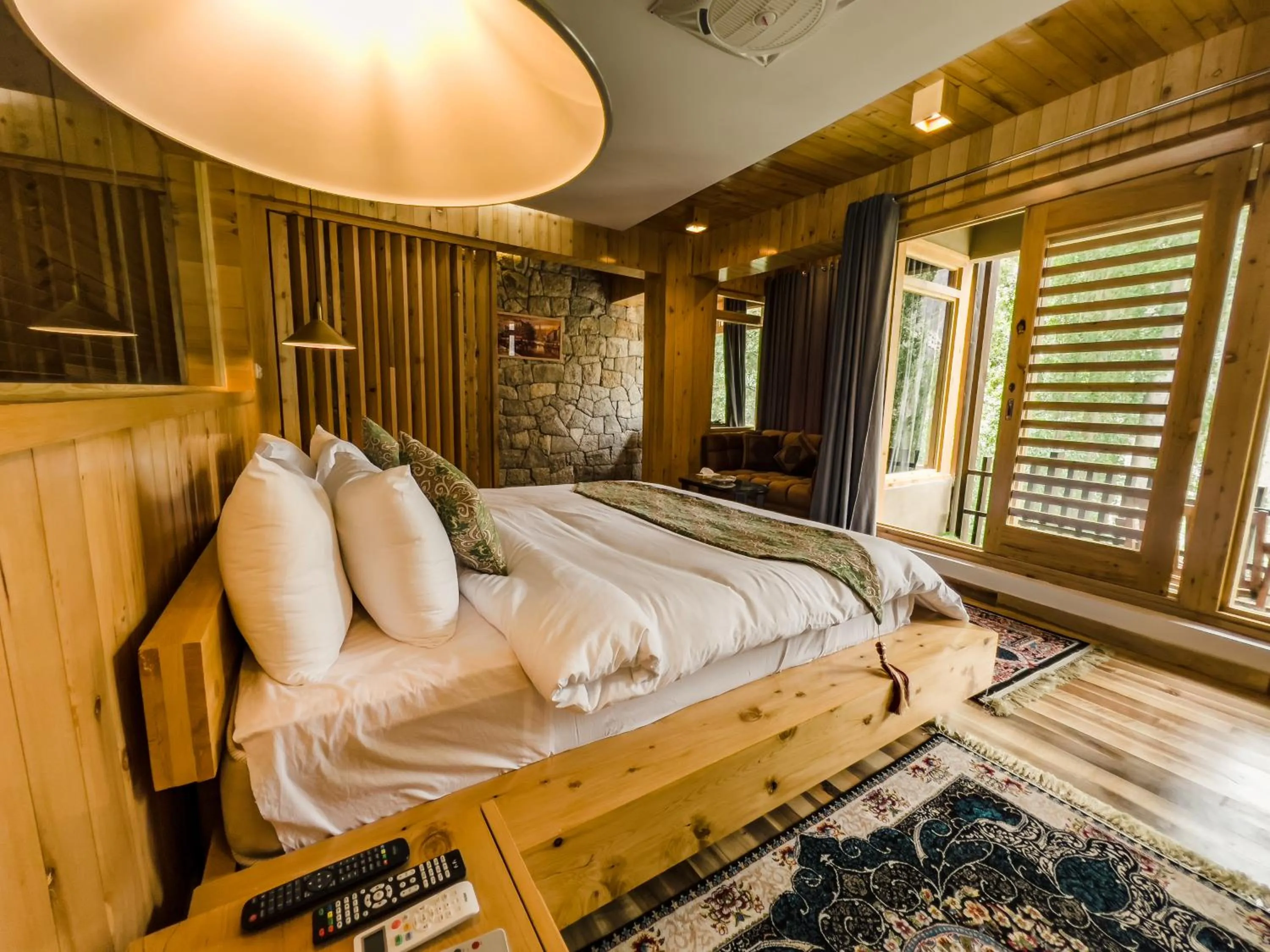 Bed in Famree Resort Hunza