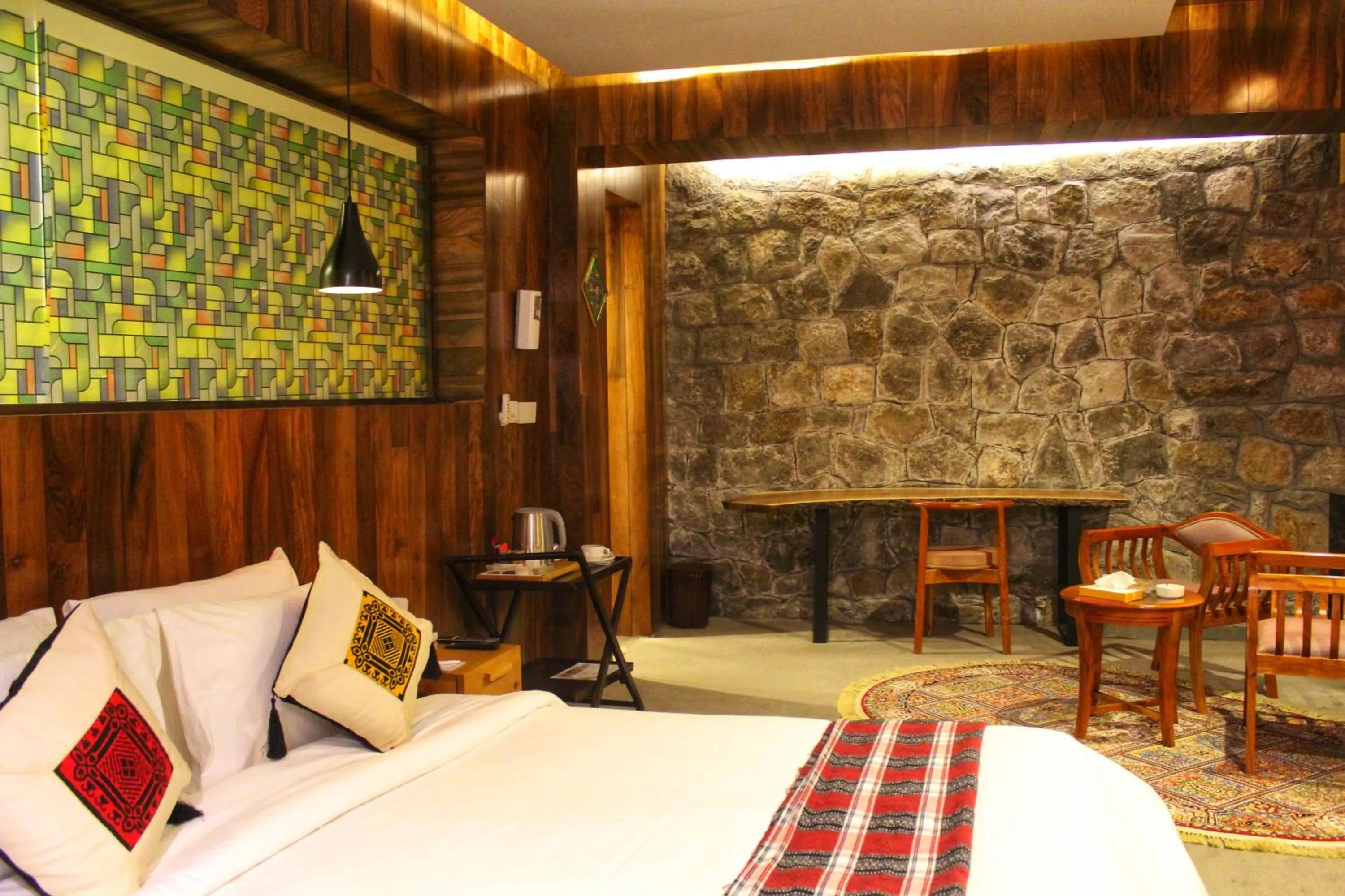 Bed in Famree Resort Hunza