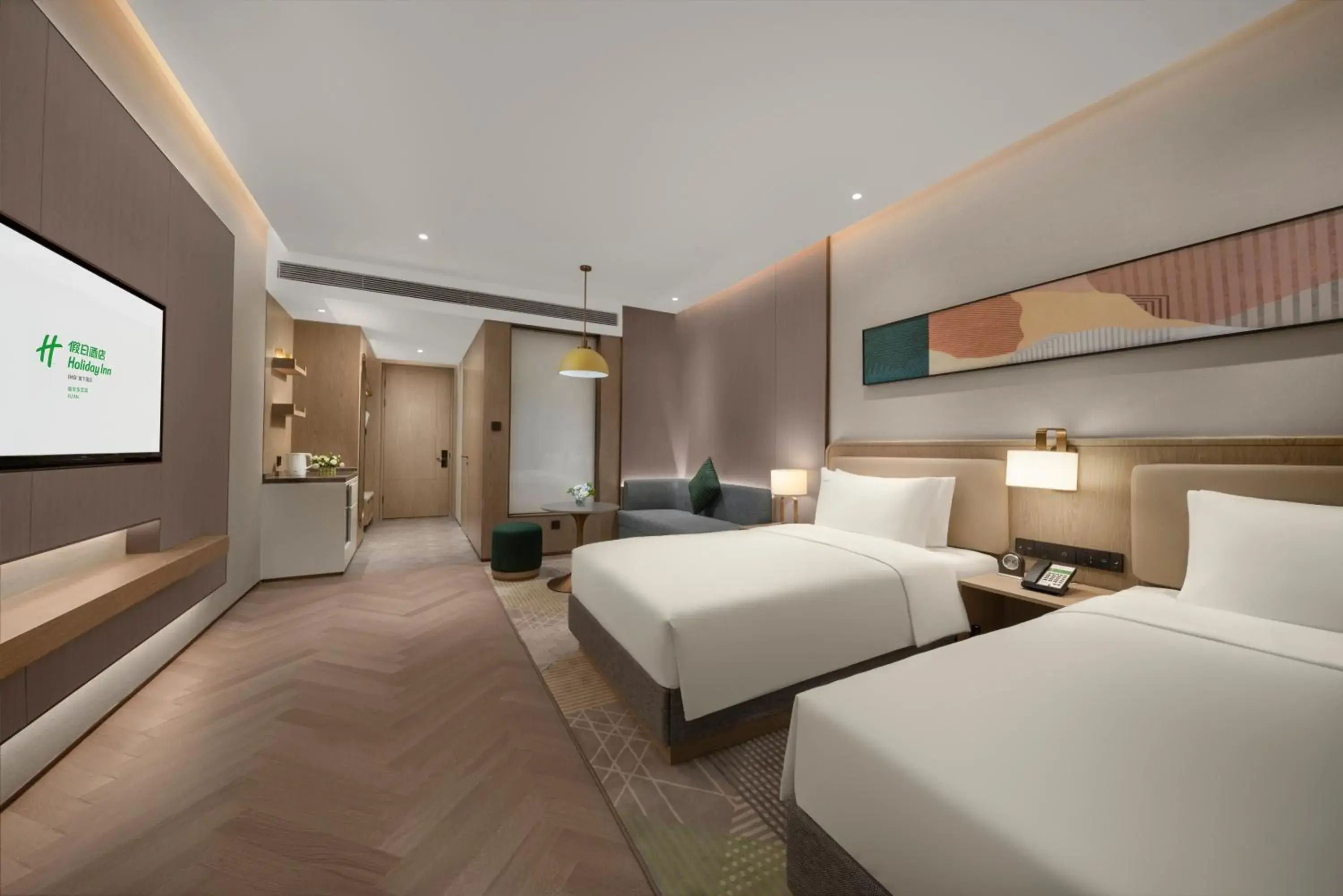 Standard Twin Room - Smoking in Holiday Inn Fu'an Standard Twin Room - Smoking in Holiday Inn Fu'an