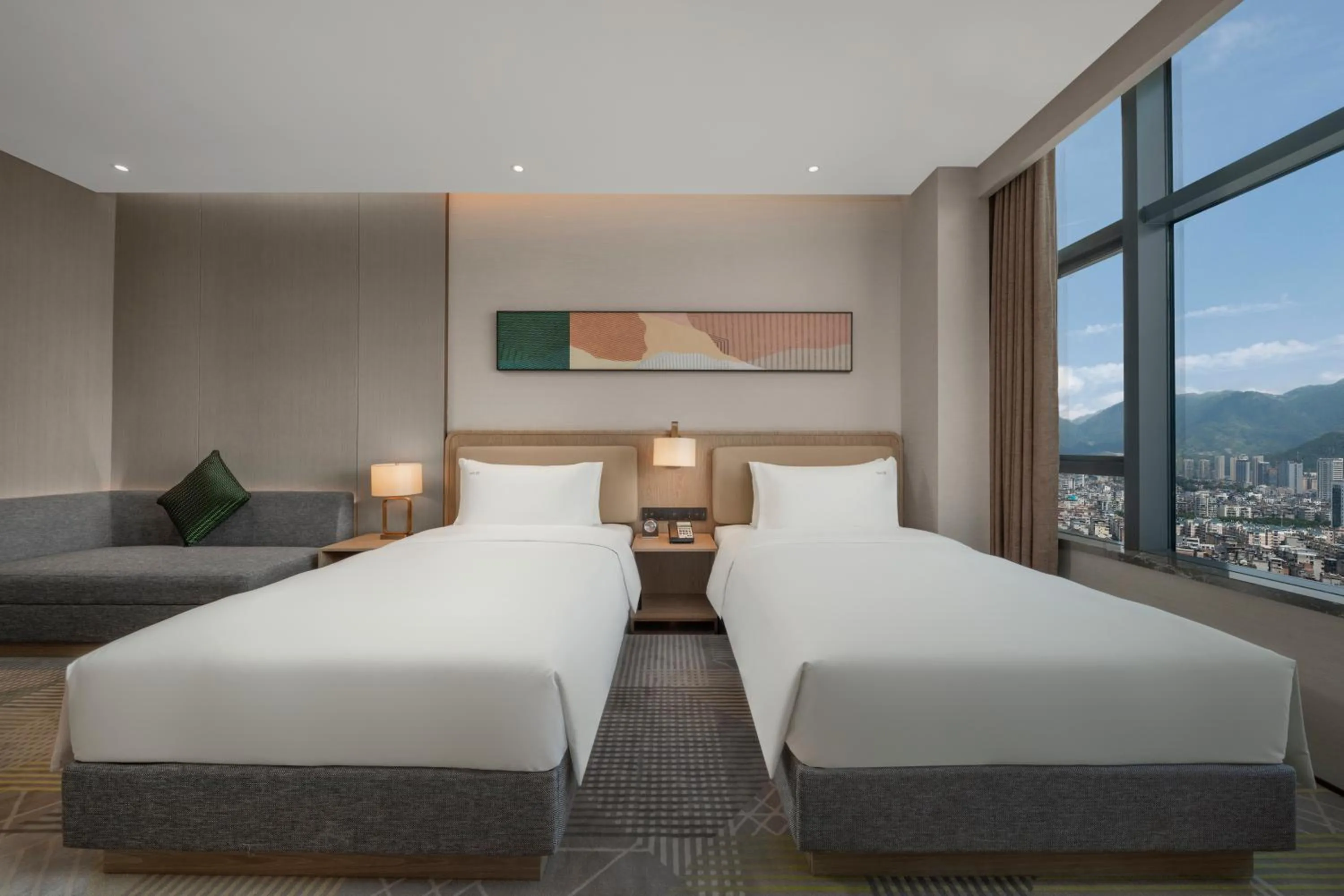 Bed in Holiday Inn Fu'an