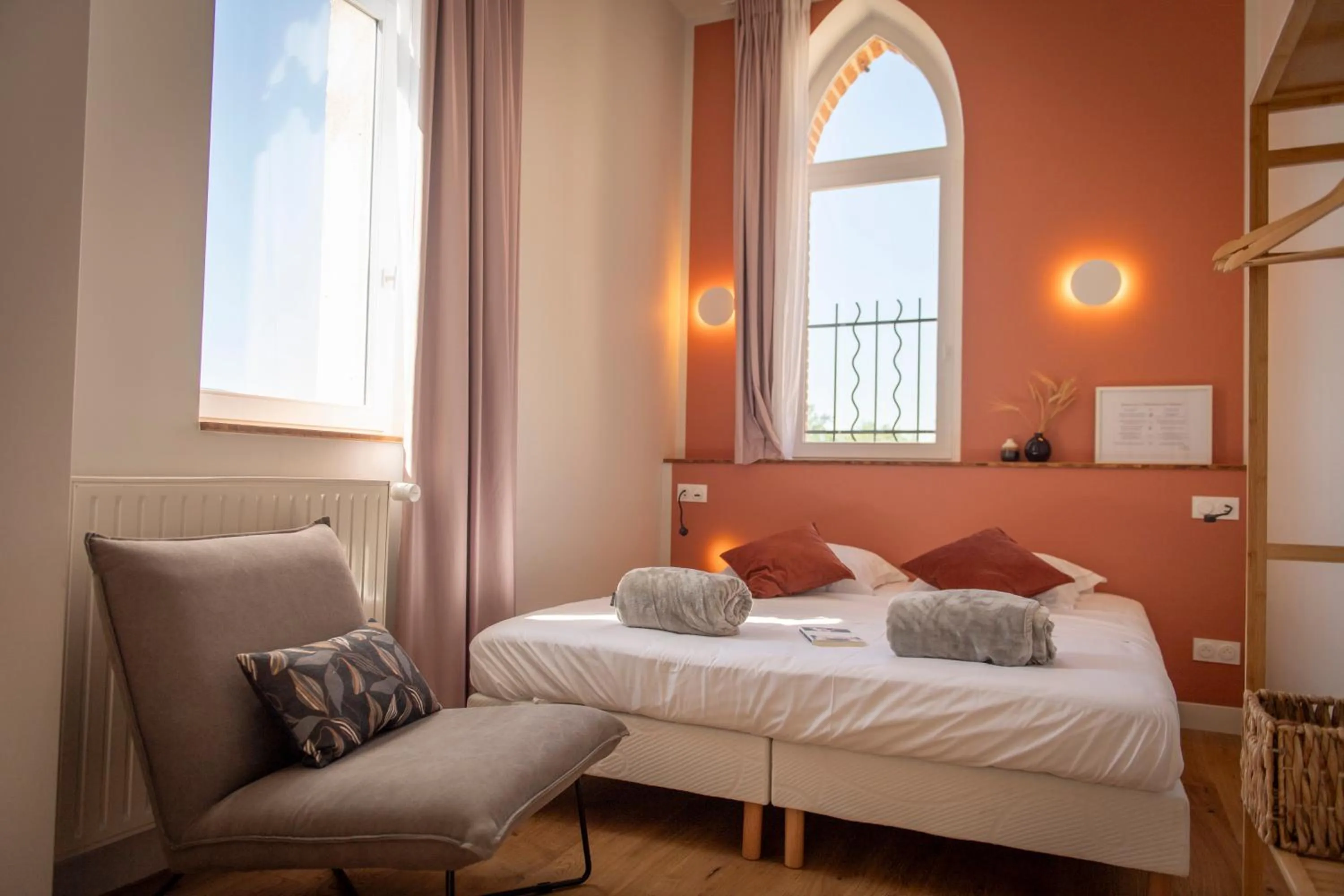 Bed in Hotellerie de l'Abbaye du Désert