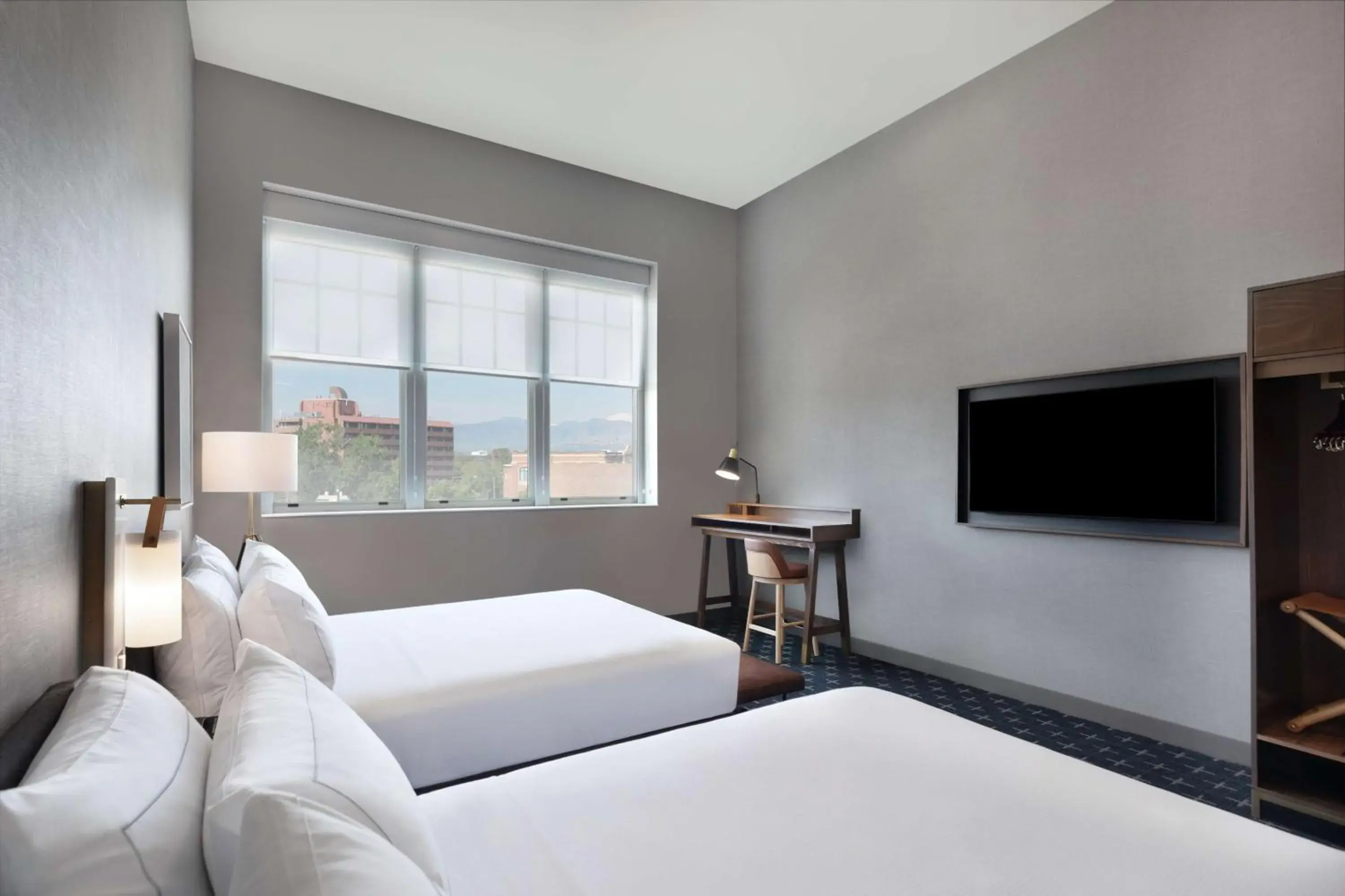 Queen Room with Two Queen Beds and Bath Tub - Mountain View/Disbility Access in The Slate Hotel Denver Downtown, Tapestry by Hilton Queen Room with Two Queen Beds and Bath Tub - Mountain View/Disbility Access in The Slate Hotel Denver Downtown, Tapestry by Hilton