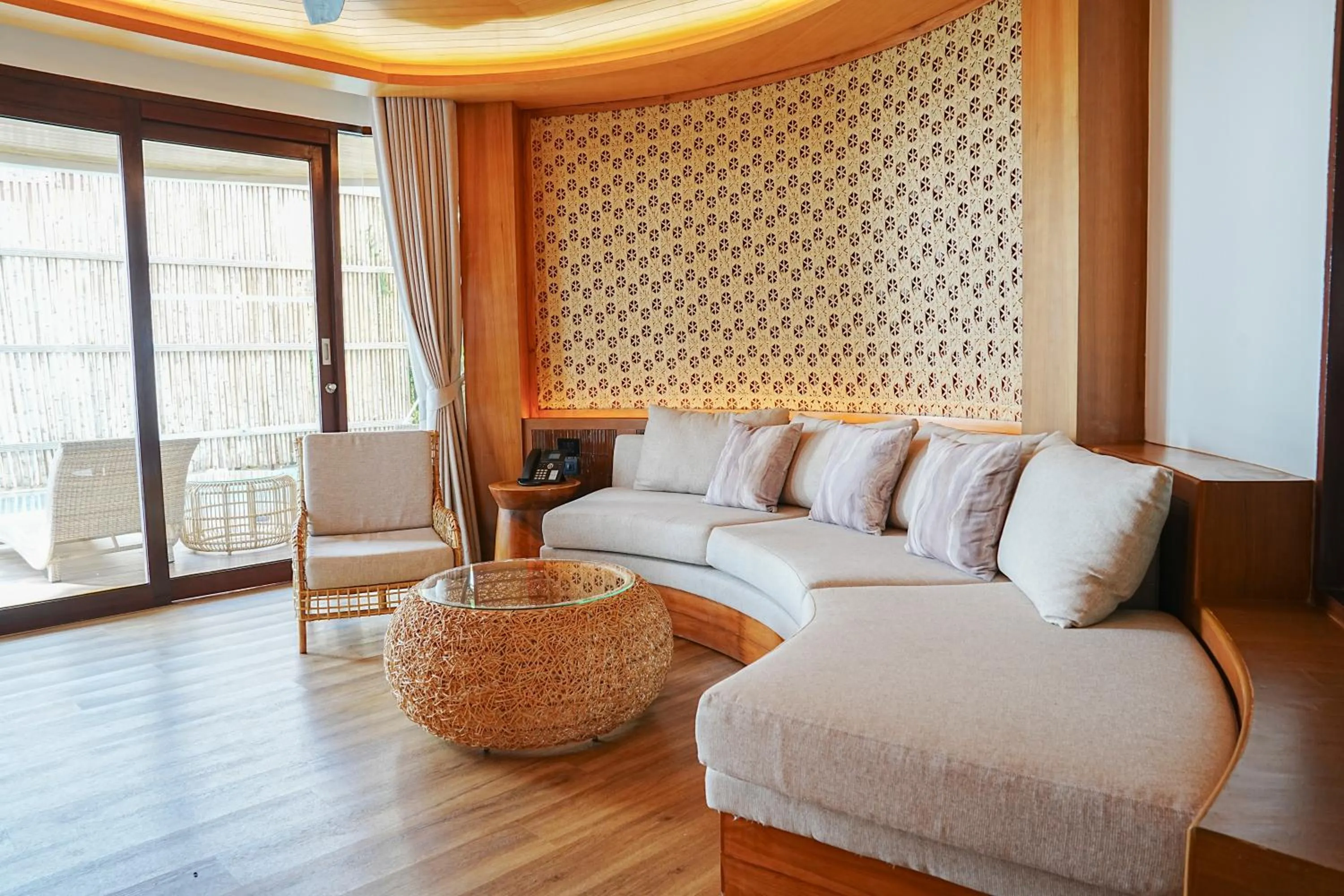 Living room in SINAE Phuket Luxury Hotel