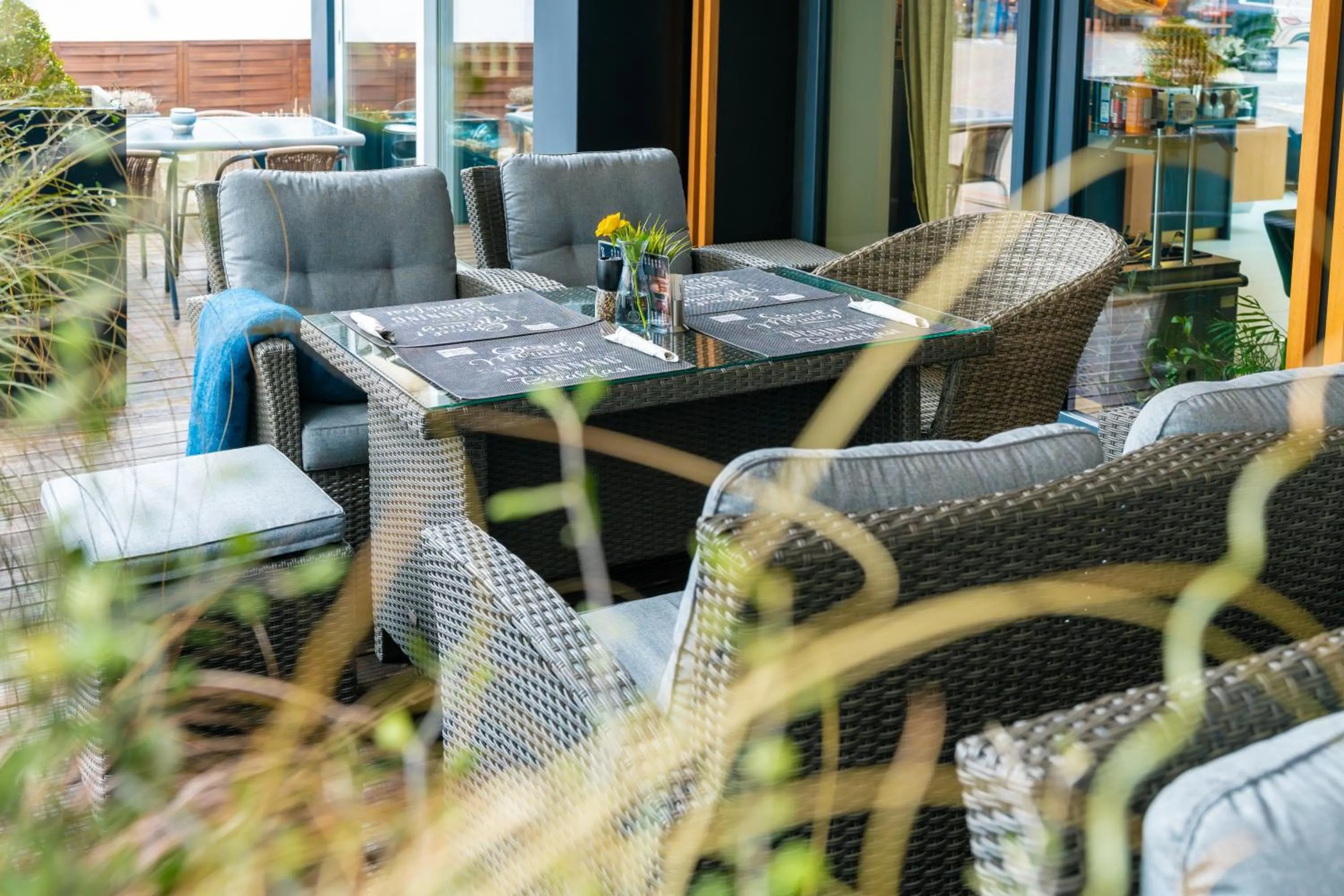 Seating area in Hotel Plzeň