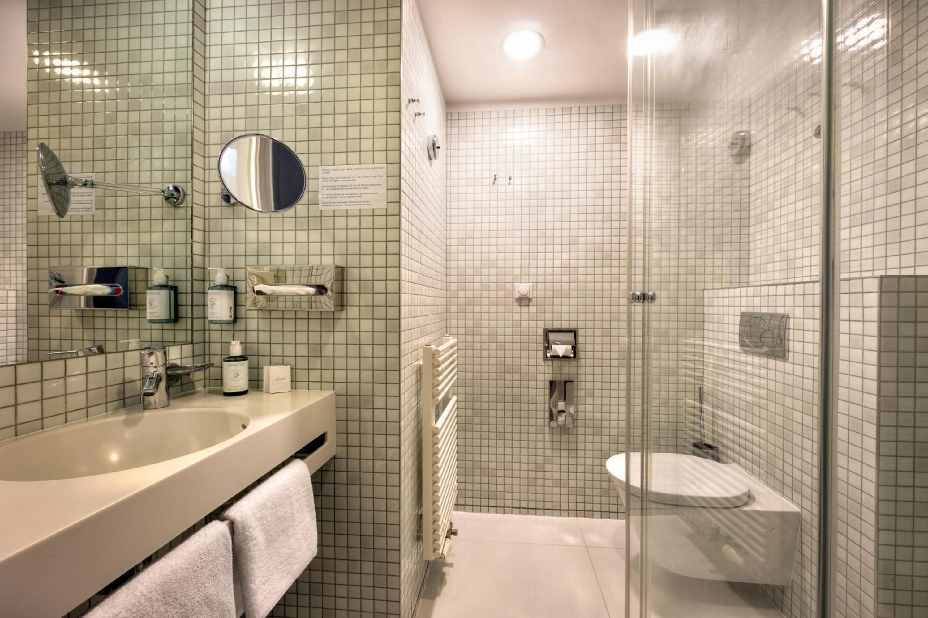 Shower in Monastery Hotel