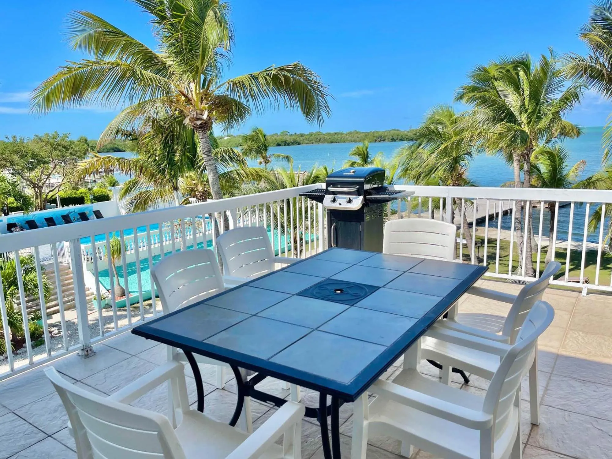 Patio in Gulf View Waterfront Resort