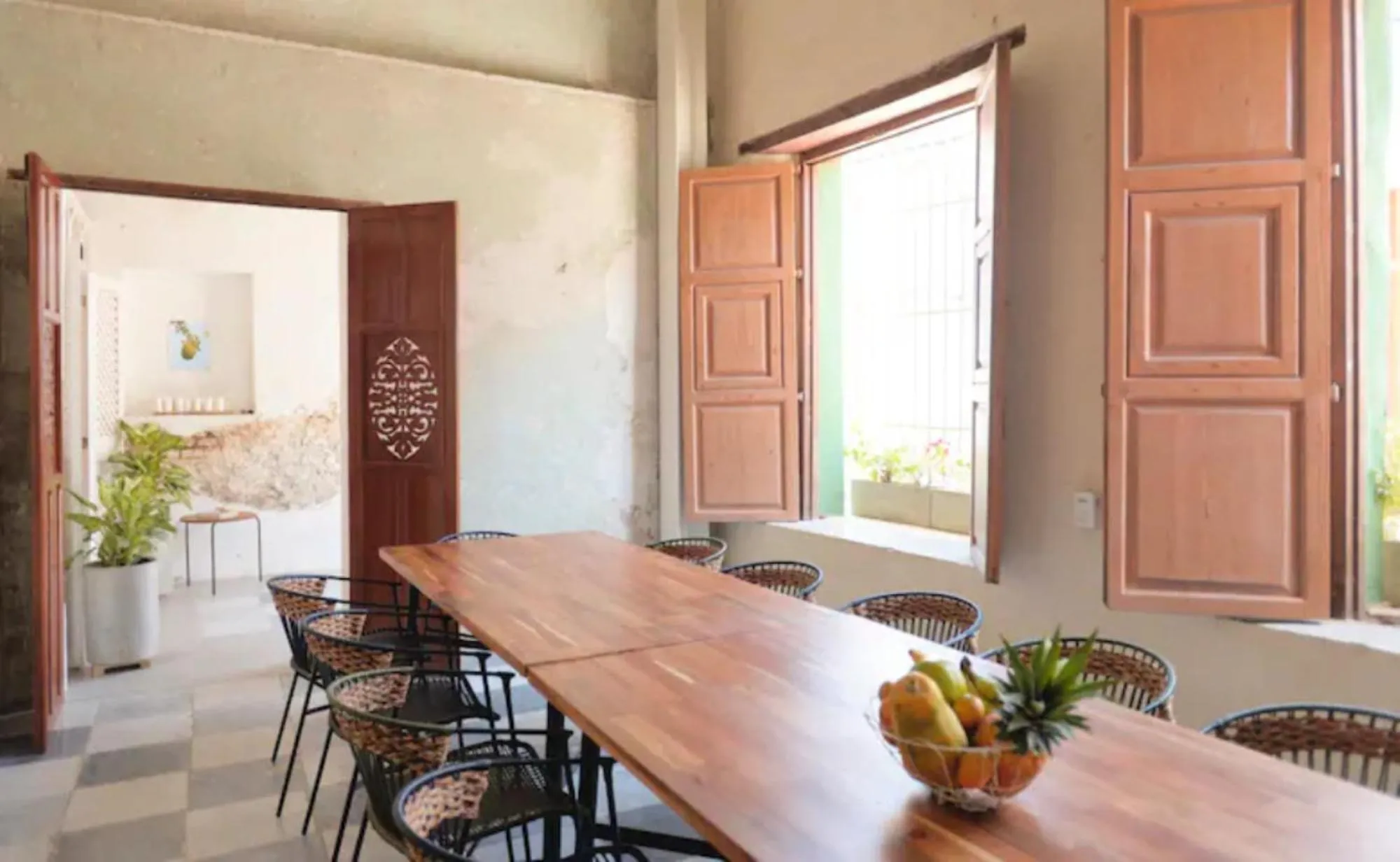 Dining area in La Casa del Totumo