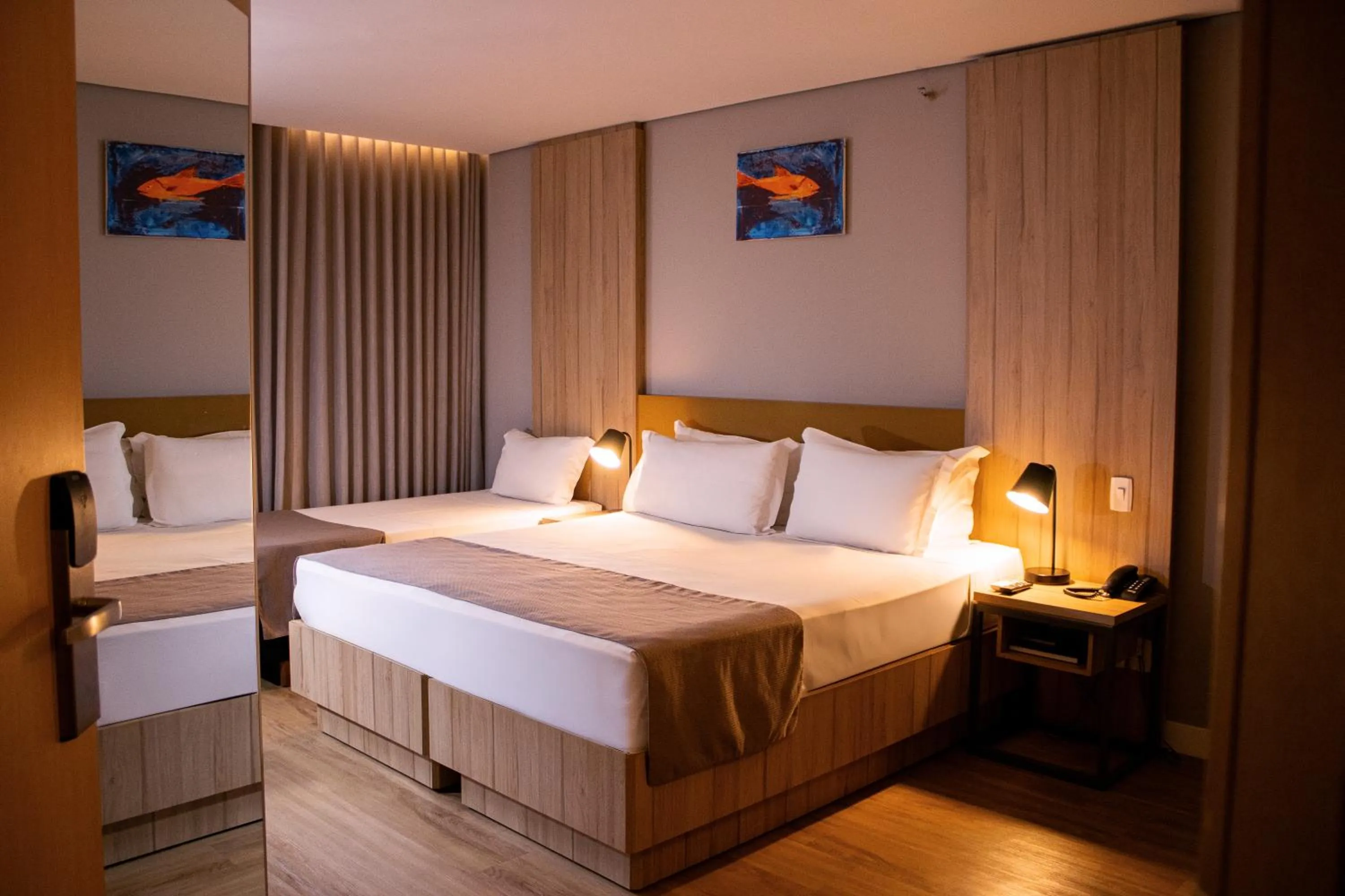 Bedroom, Bed in Hotel Cassino Tower São José do Rio Preto by Nacional Inn