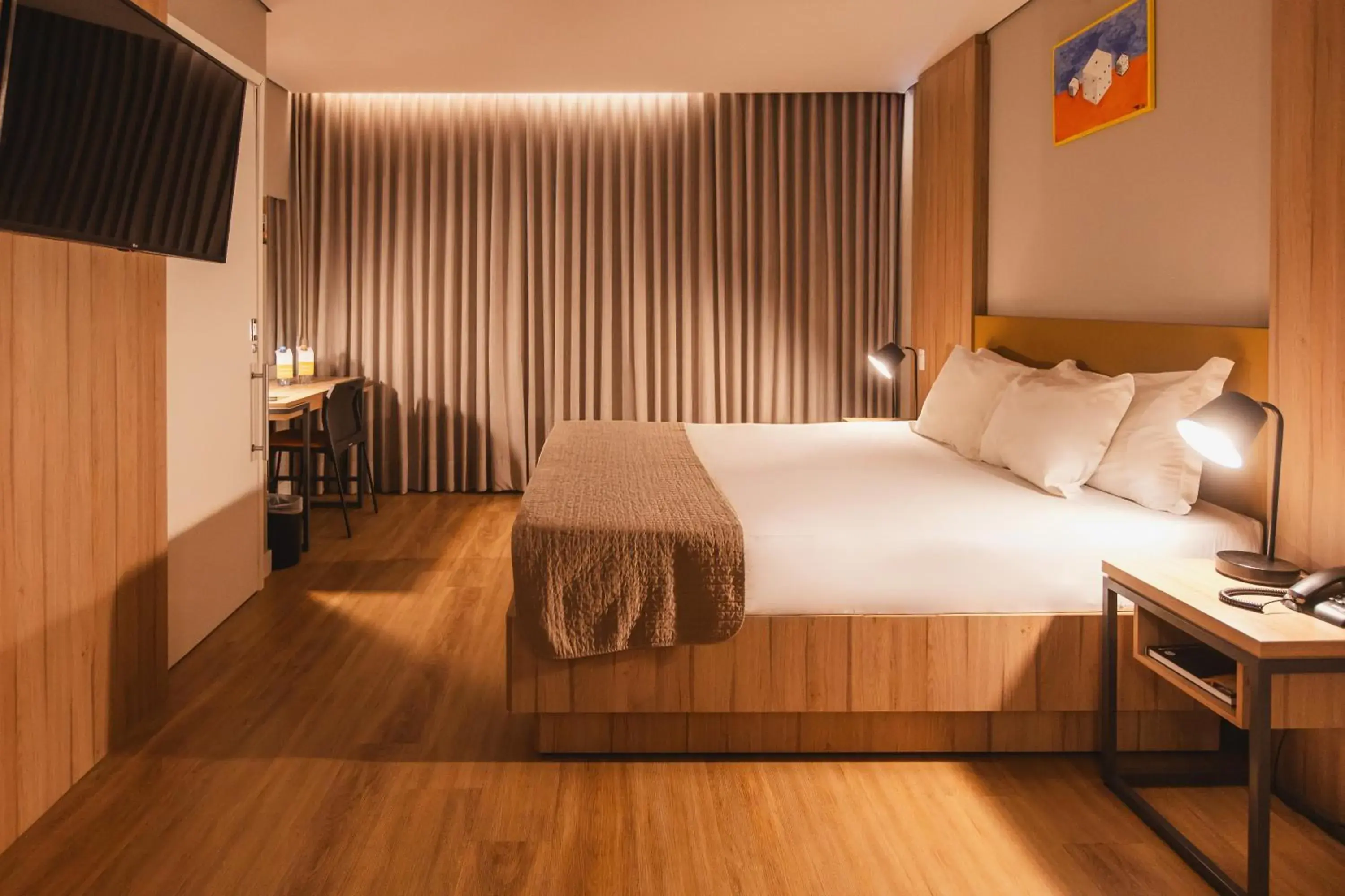 King Room - Disability Access in Hotel Cassino Tower São José do Rio Preto by Nacional Inn King Room - Disability Access in Hotel Cassino Tower São José do Rio Preto by Nacional Inn