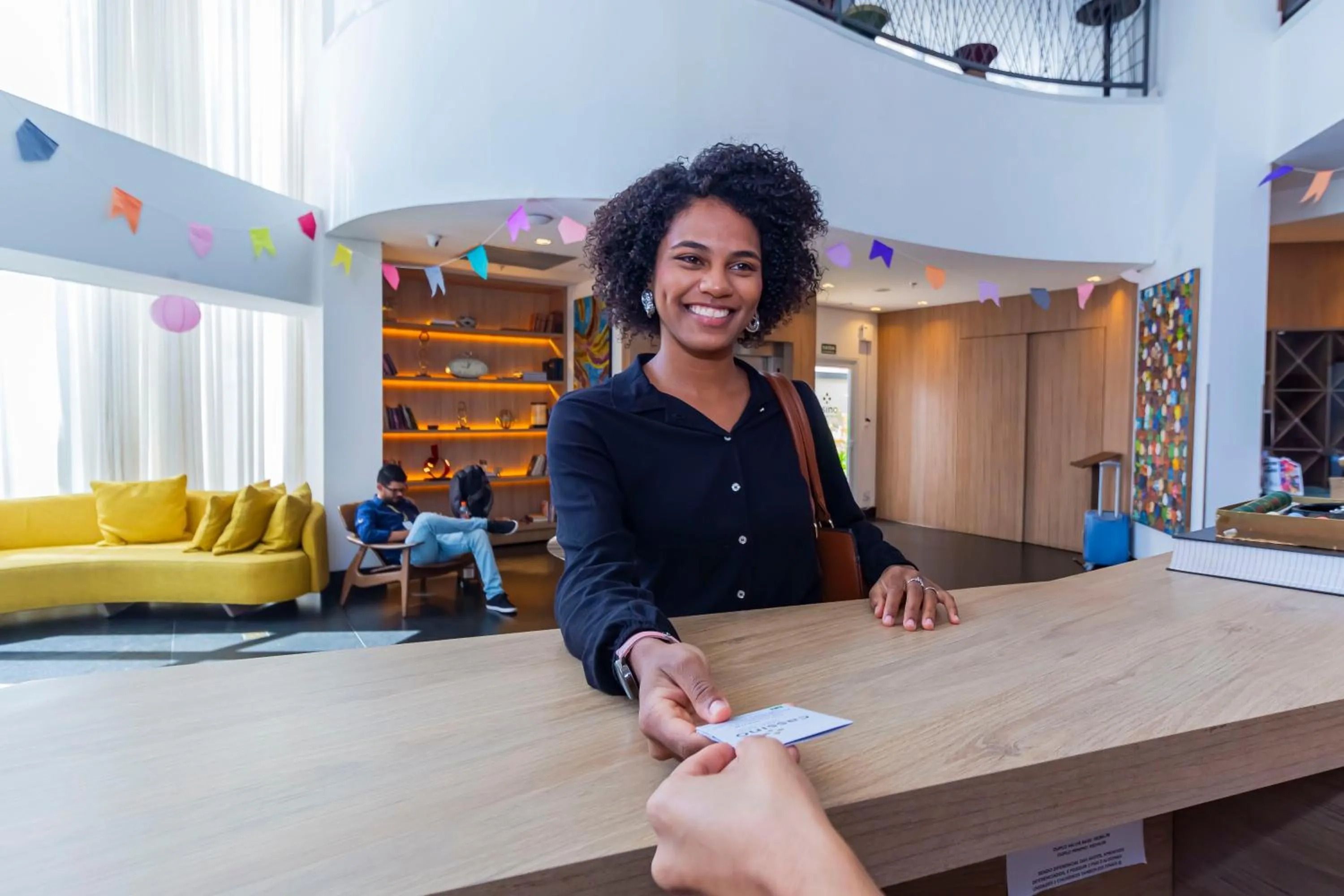 Lobby or reception in Hotel Cassino Tower São José do Rio Preto by Nacional Inn