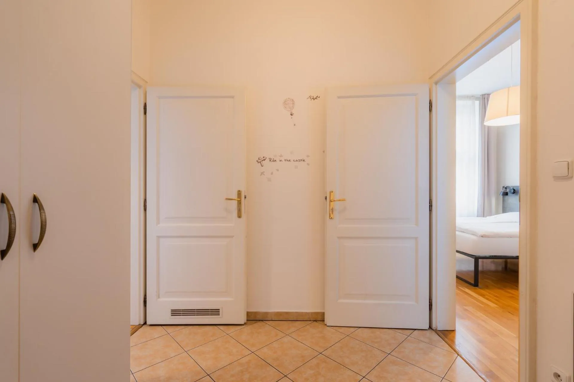 Bed in EA ApartHotel Melantrich