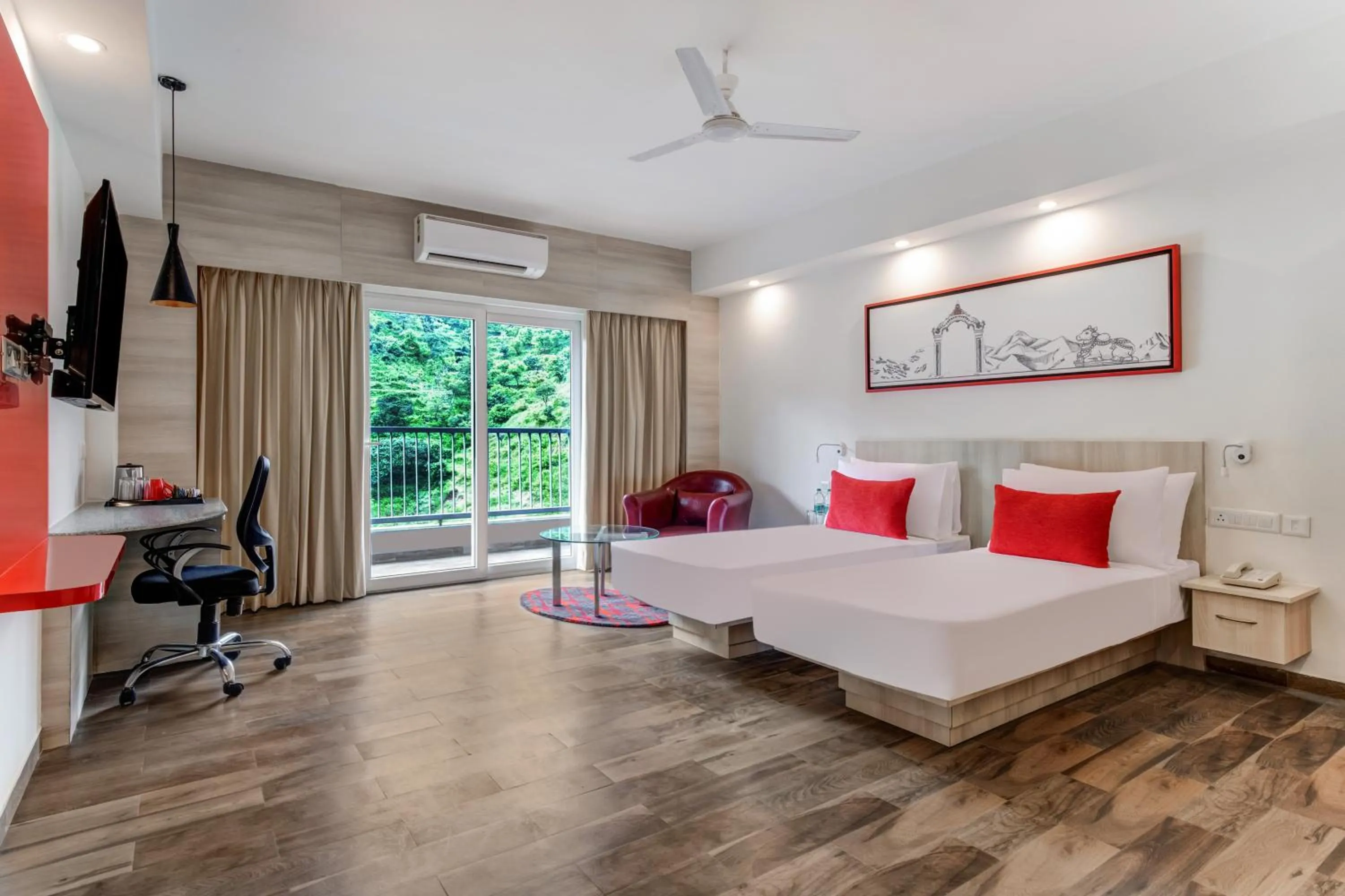 Bedroom, Bed in Red Fox by Lemon Tree Hotels, Neelkanth