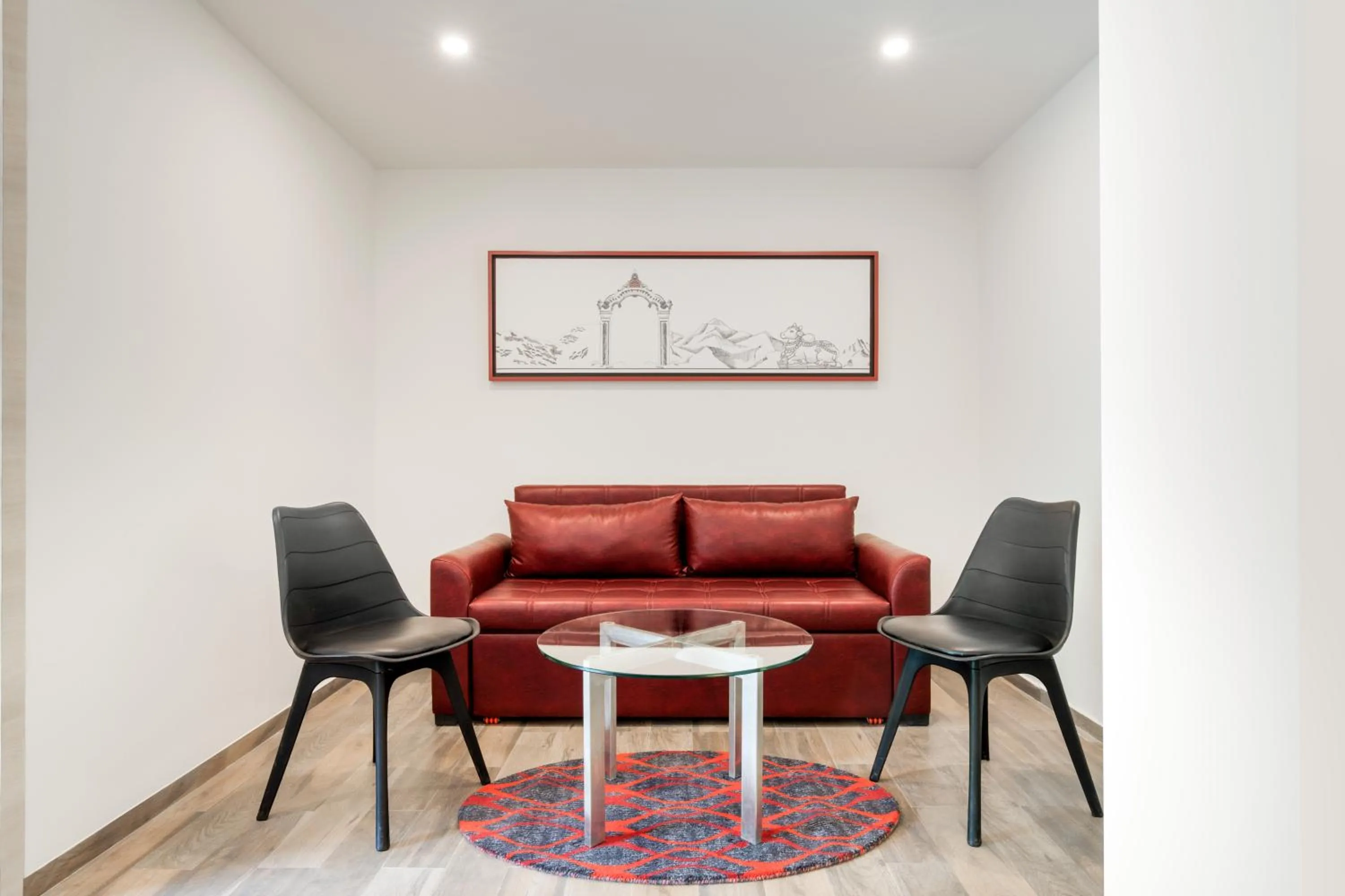 Seating area in Red Fox by Lemon Tree Hotels, Neelkanth