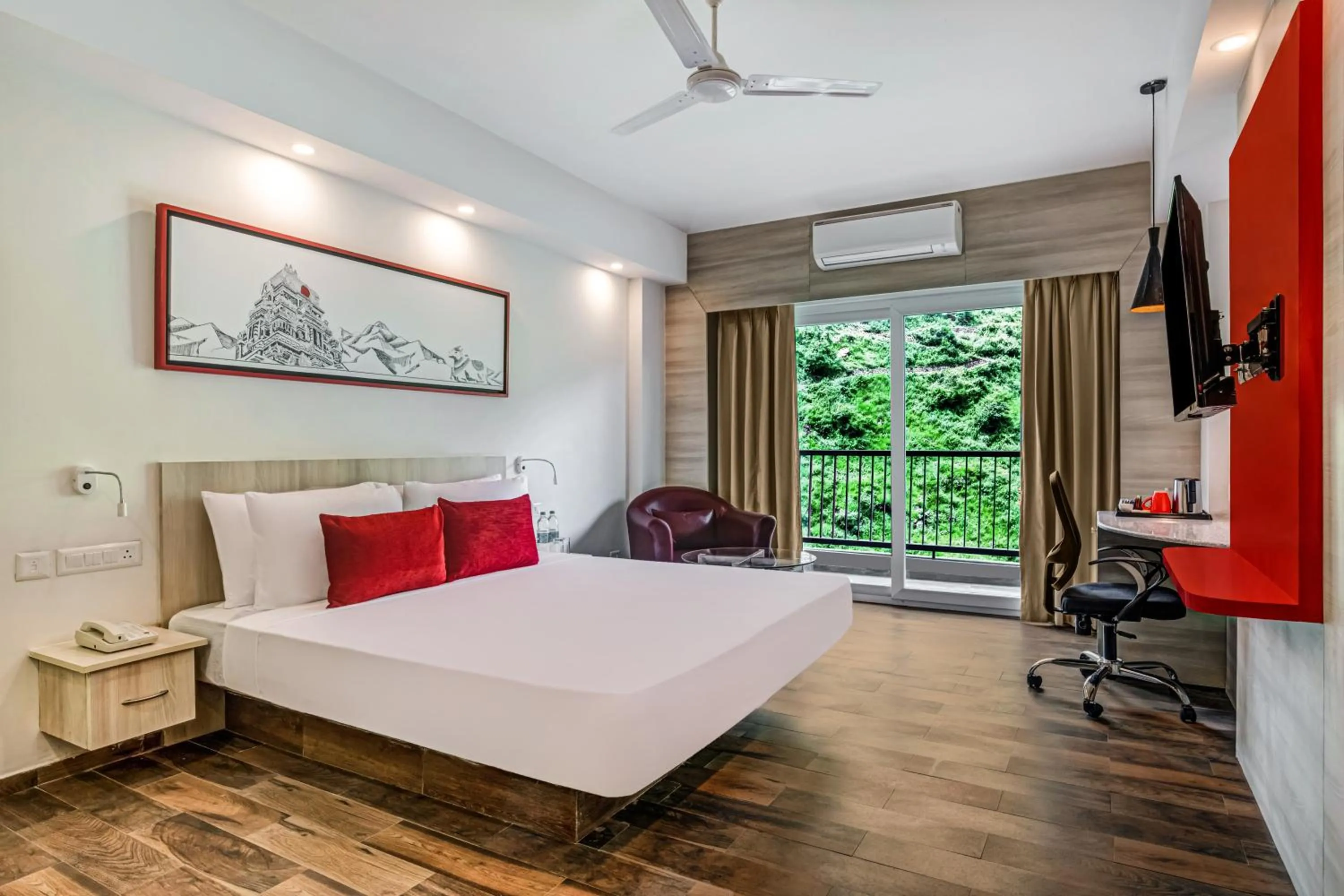 Bedroom, Bed in Red Fox by Lemon Tree Hotels, Neelkanth