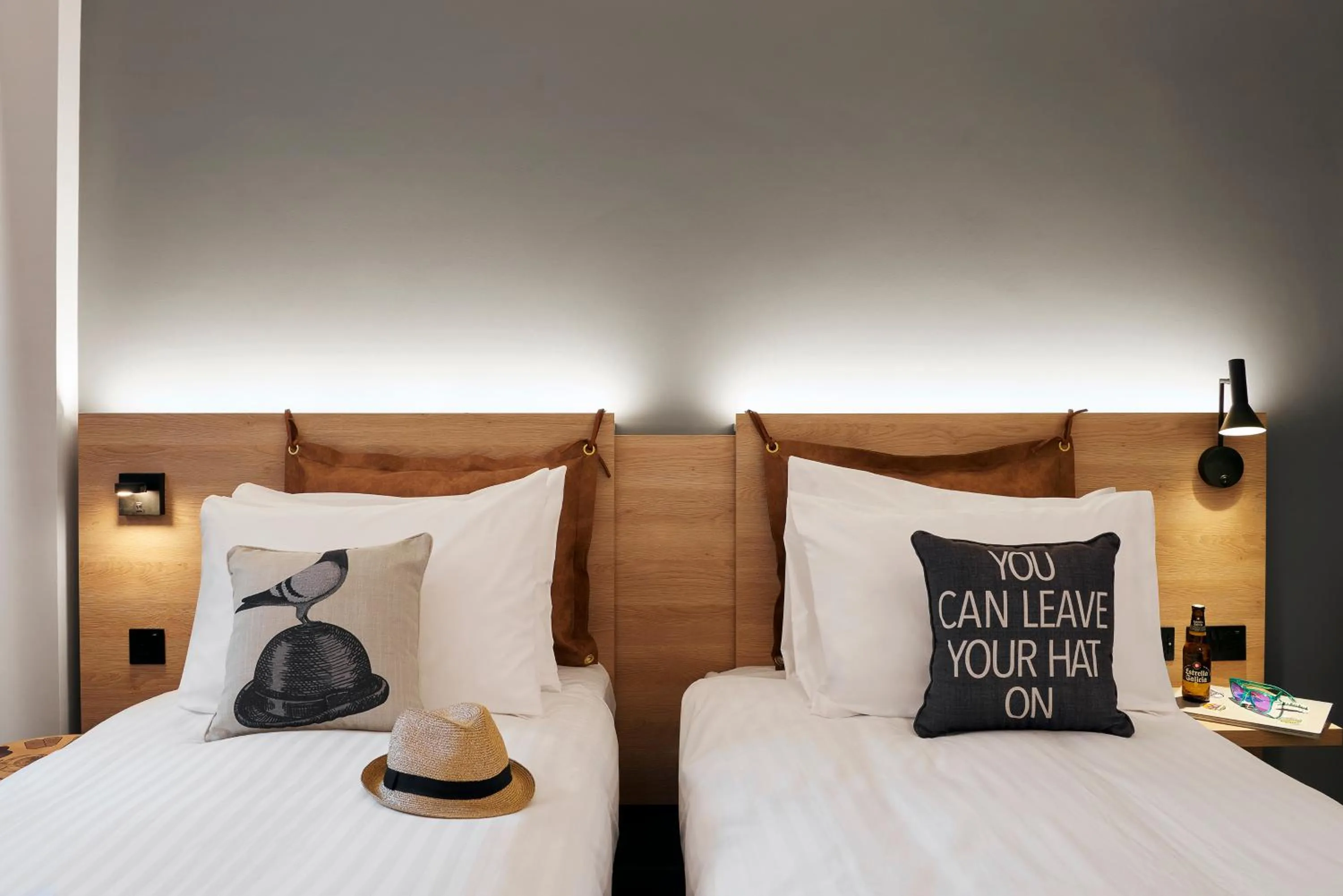 Bed in Moxy Manchester City