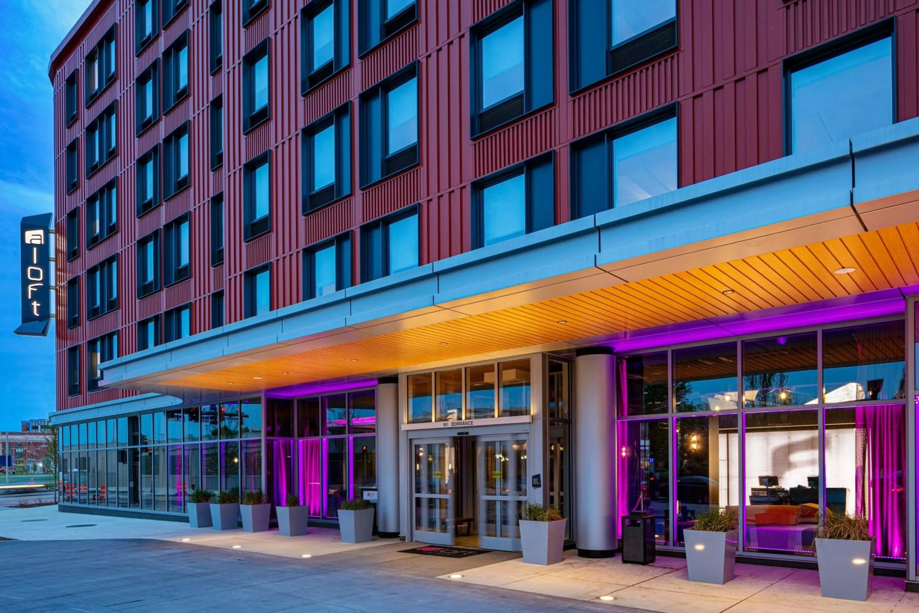 Property building in Aloft Providence Downtown
