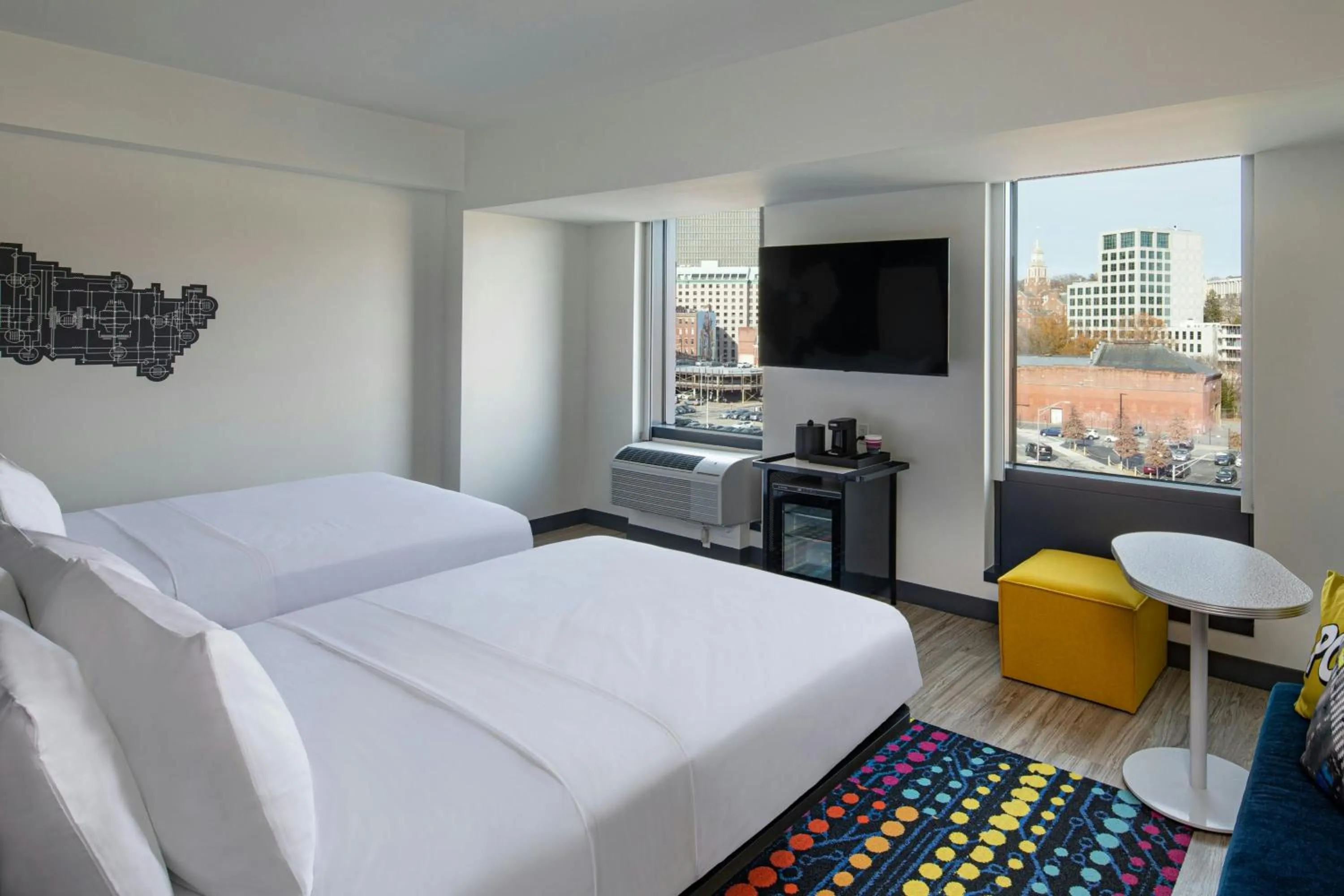 Photo of the whole room, Bed in Aloft Providence Downtown