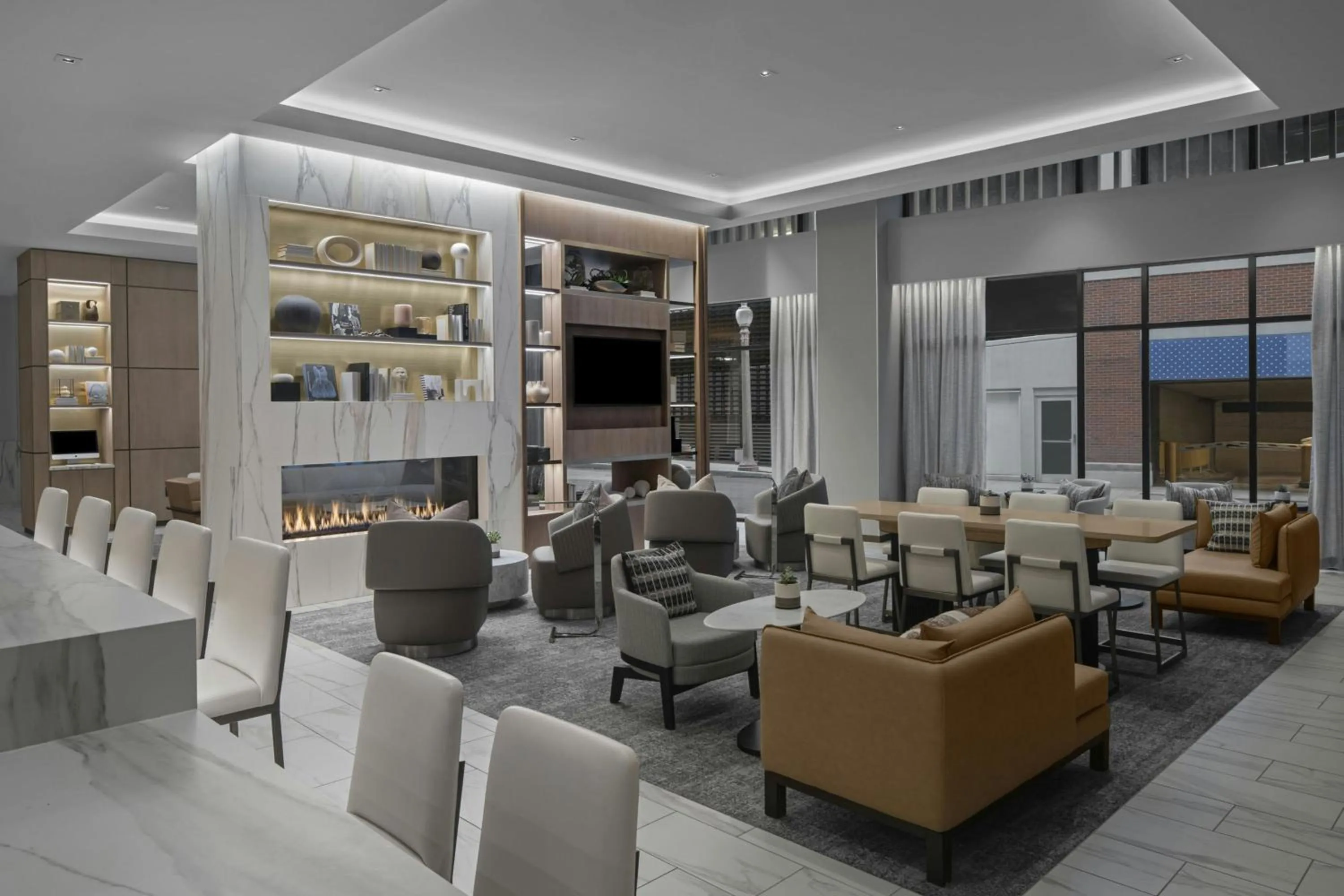 Lounge or bar in AC Hotel by Marriott St Louis Central West End