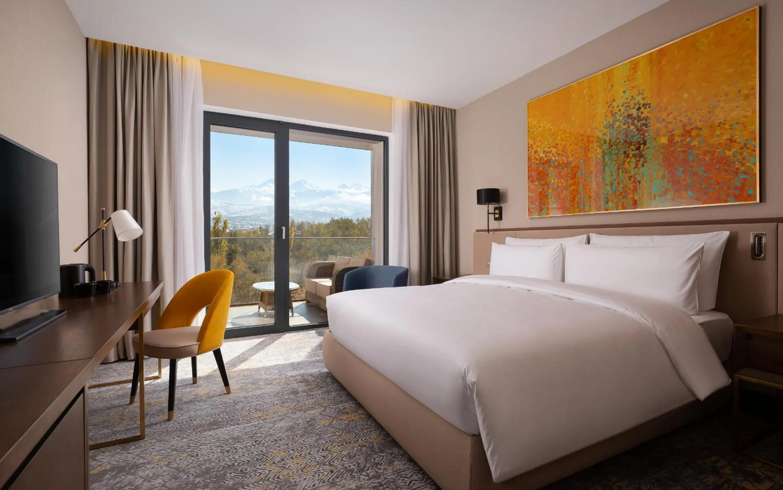 Bedroom, Bed in Swissôtel Wellness Resort Alatau Almaty