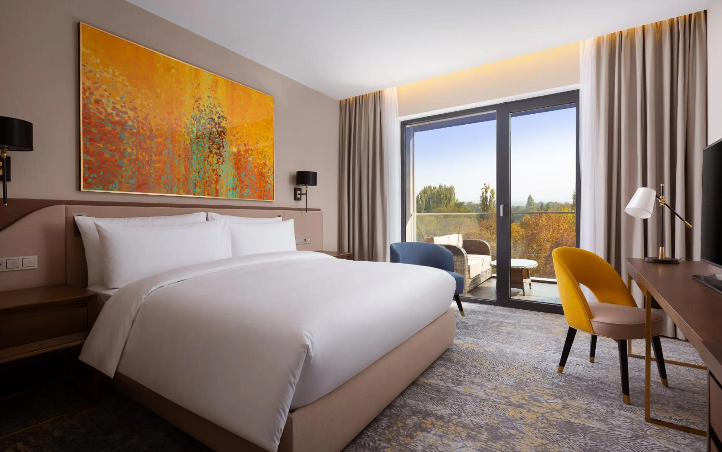 Bedroom, Bed in Swissôtel Wellness Resort Alatau Almaty