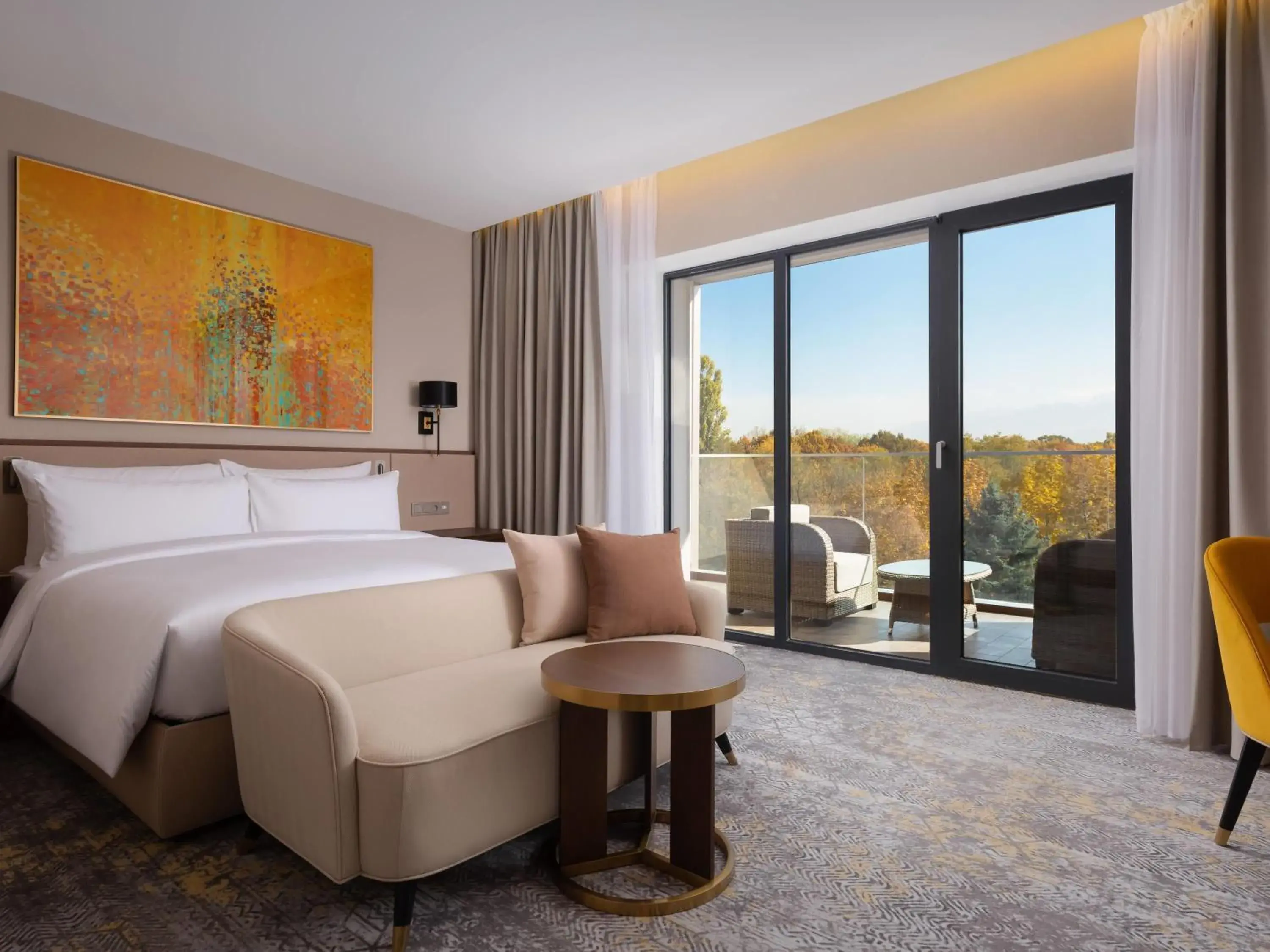 Deluxe King Room with Mountain View in Swissôtel Wellness Resort Alatau Almaty Deluxe King Room with Mountain View in Swissôtel Wellness Resort Alatau Almaty