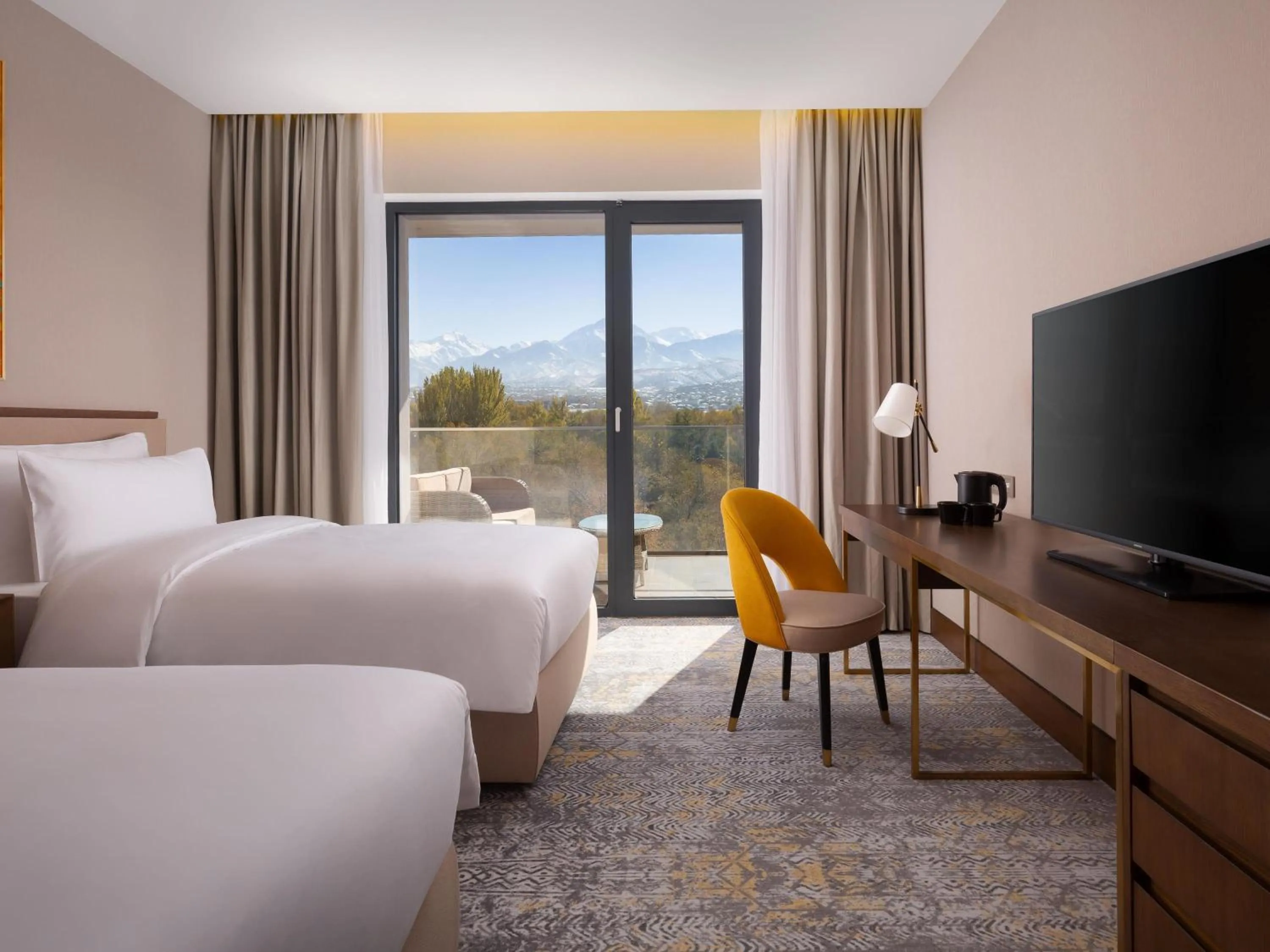 Bedroom, Bed in Swissôtel Wellness Resort Alatau Almaty