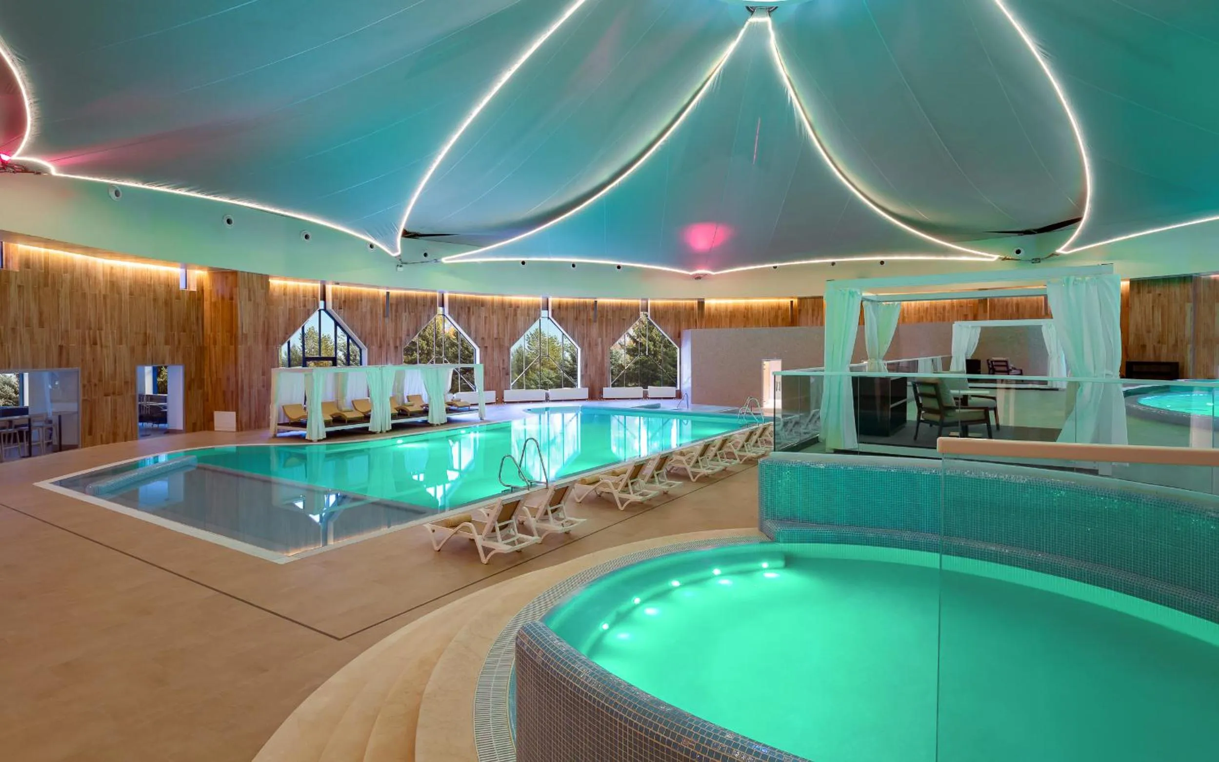 Swimming pool in Swissôtel Wellness Resort Alatau Almaty