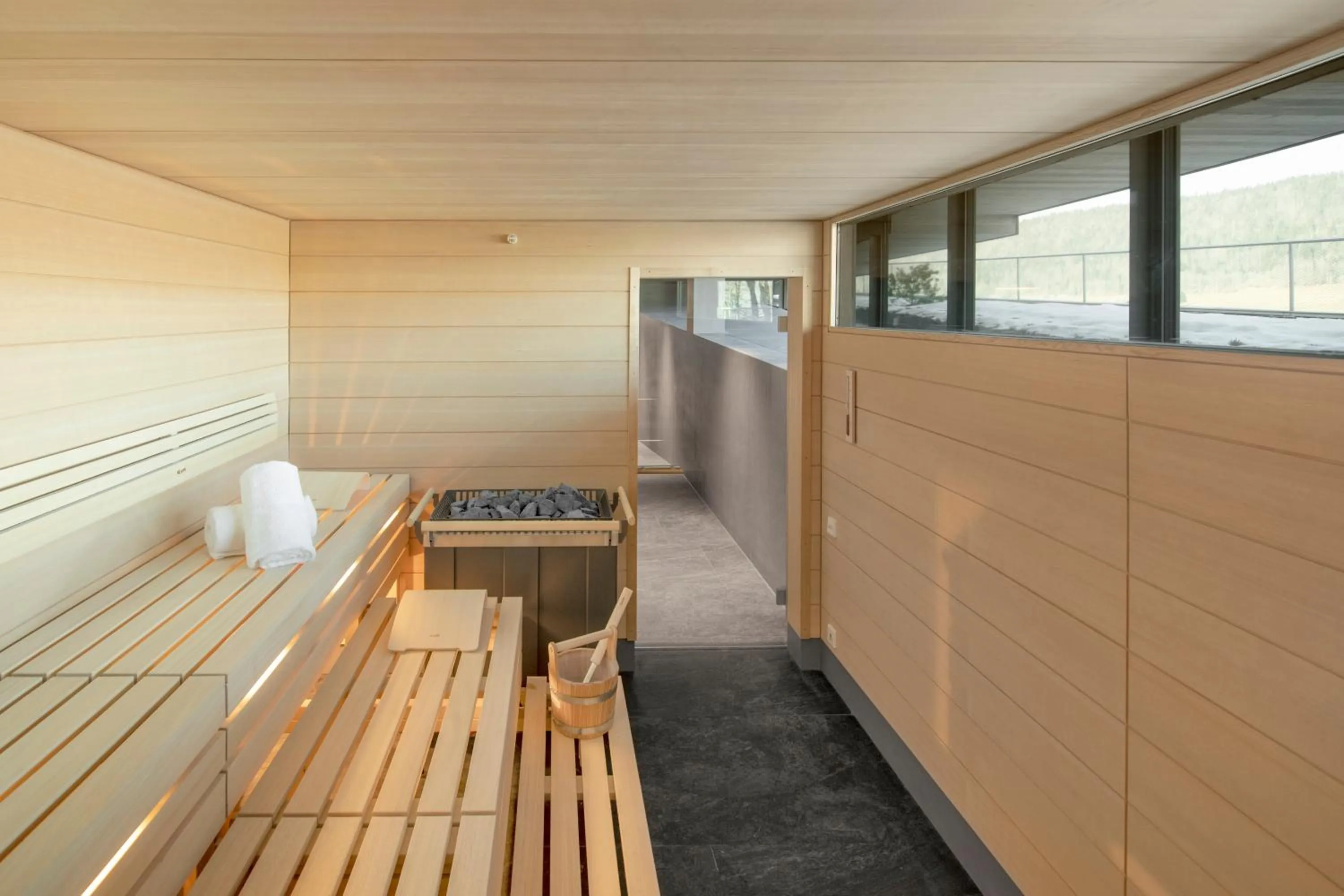 Sauna in Hôtel des Horlogers