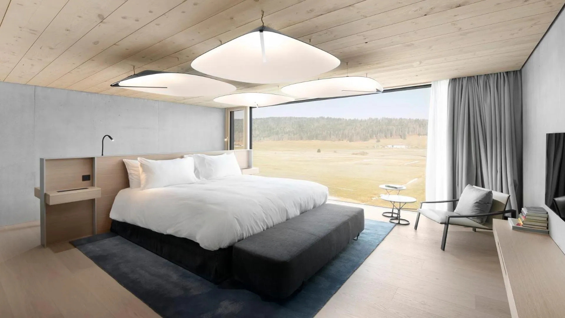 Photo of the whole room, Bed in Hôtel des Horlogers