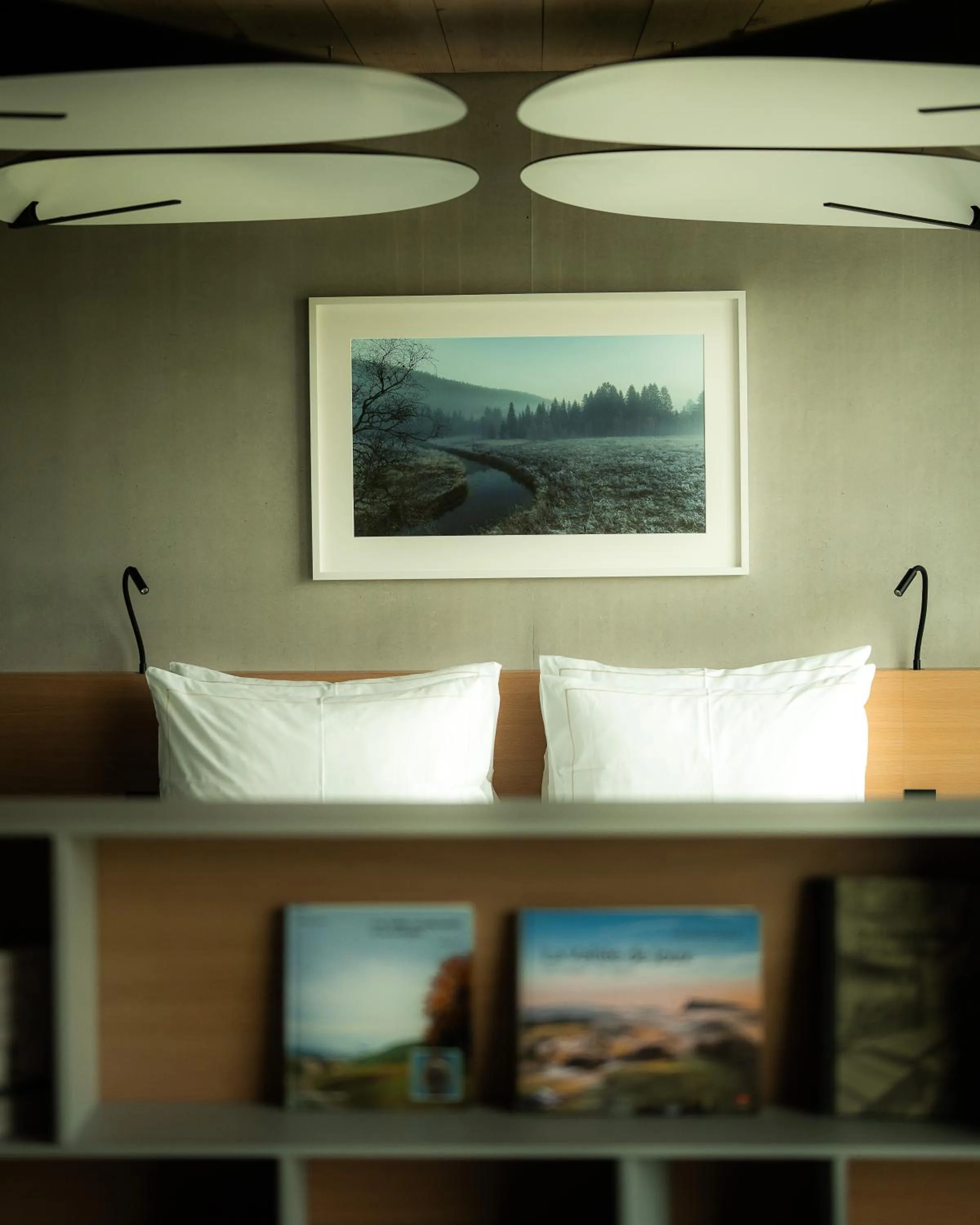 Bed in Hôtel des Horlogers