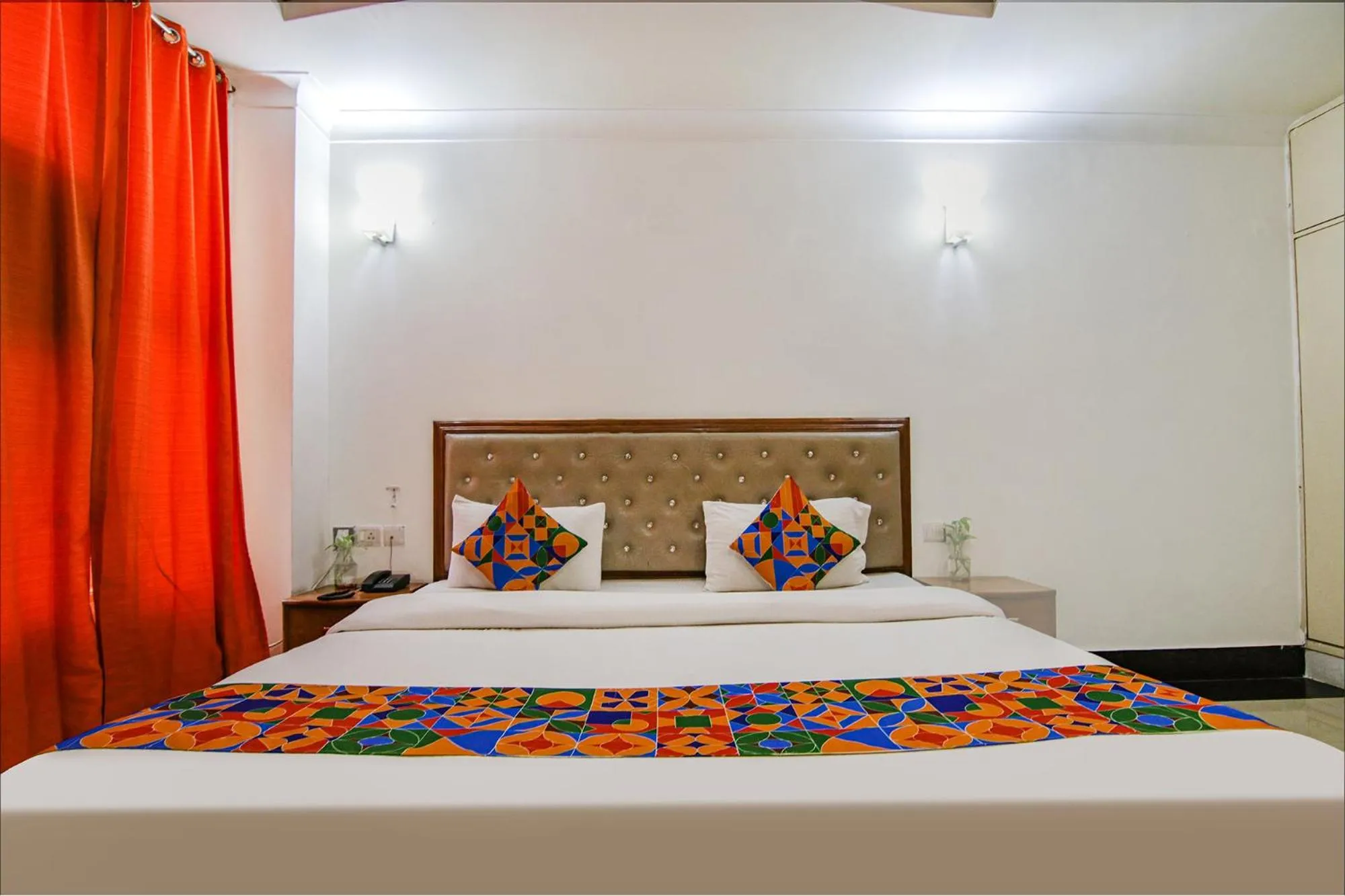 Bed in FabHotel JDM Residency