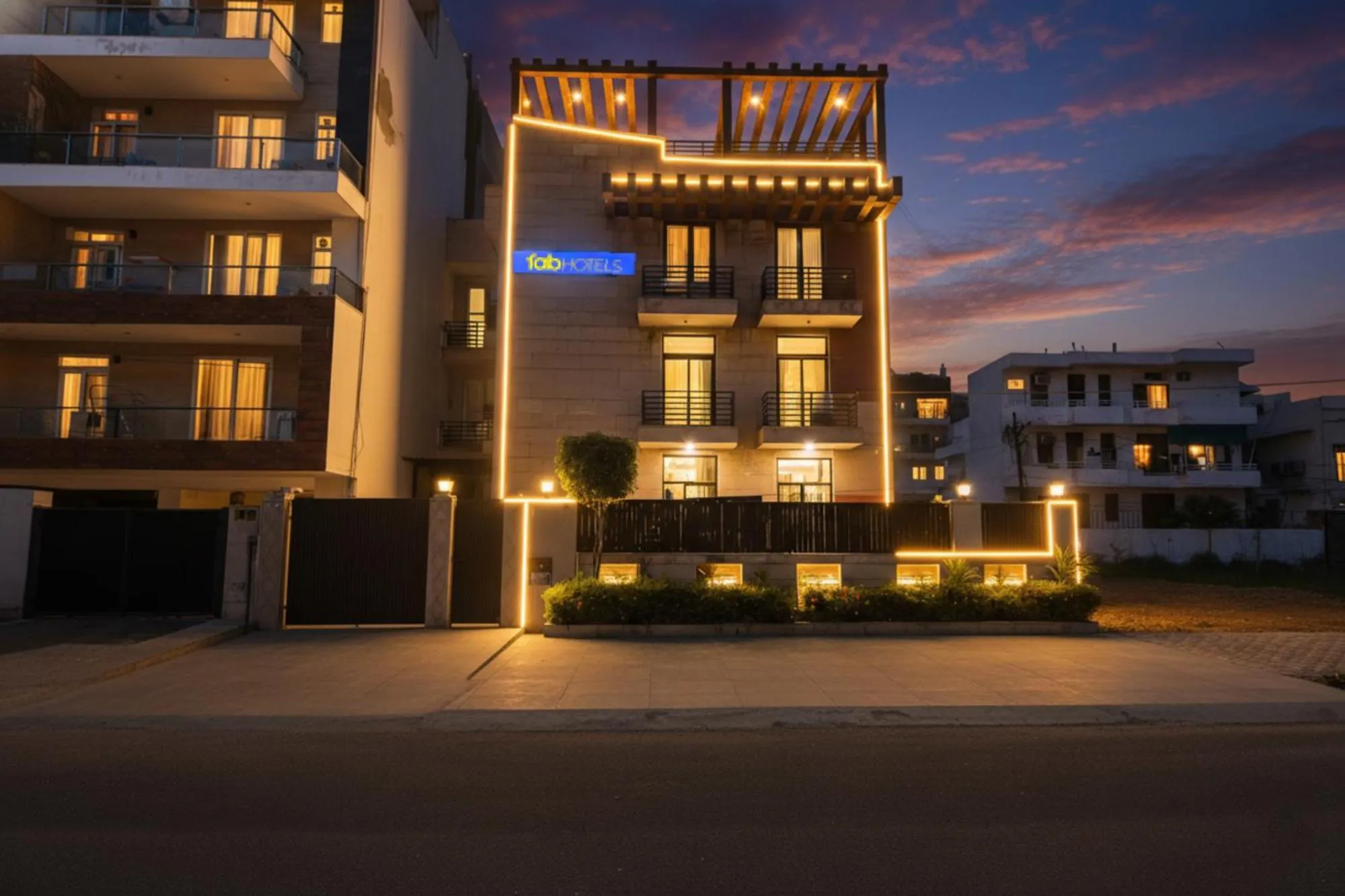 Property building in FabHotel JDM Residency