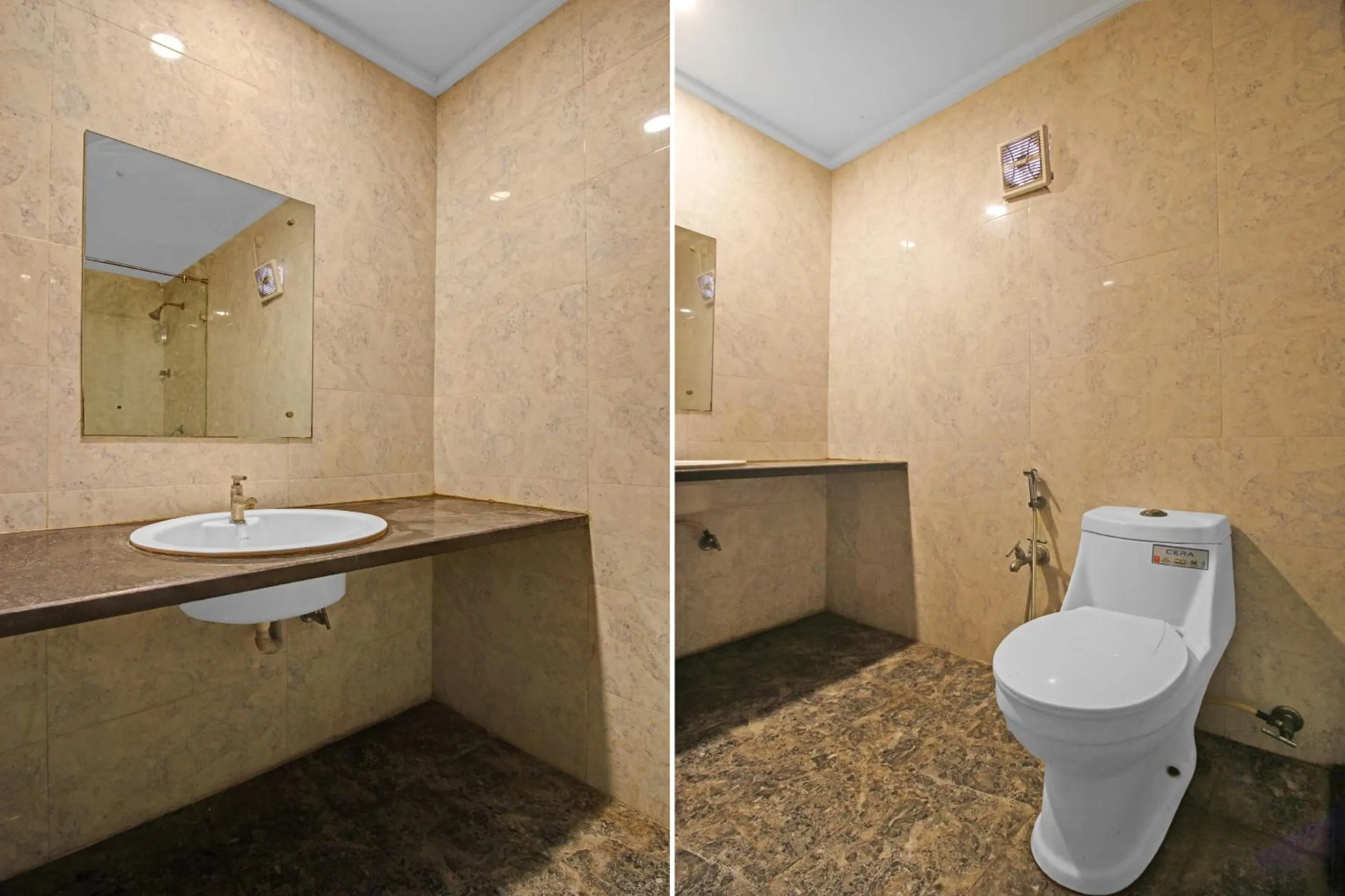 Bathroom in Hotel O Rahul International Hyderabad