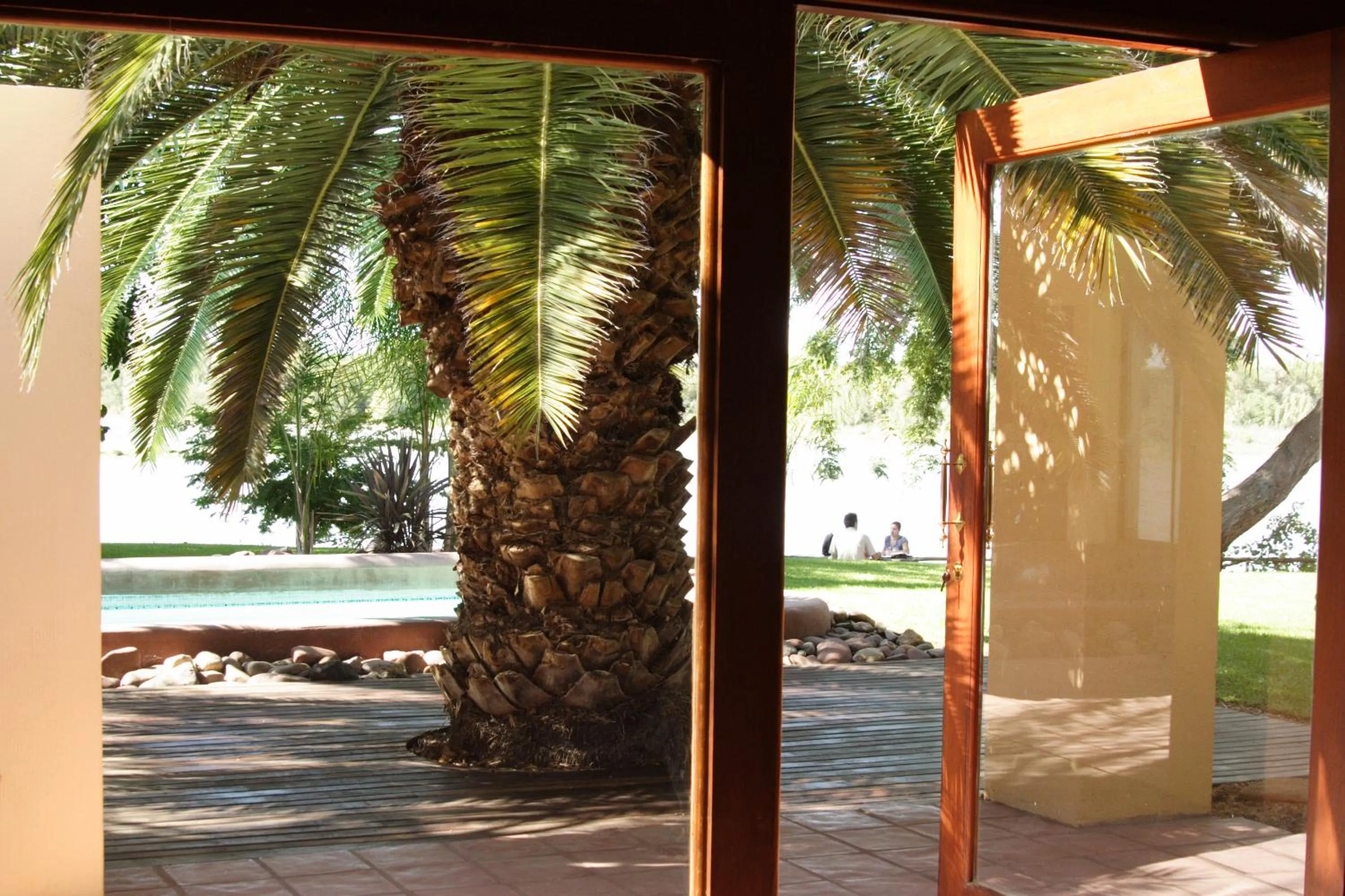 Garden in Riverbank Lodge