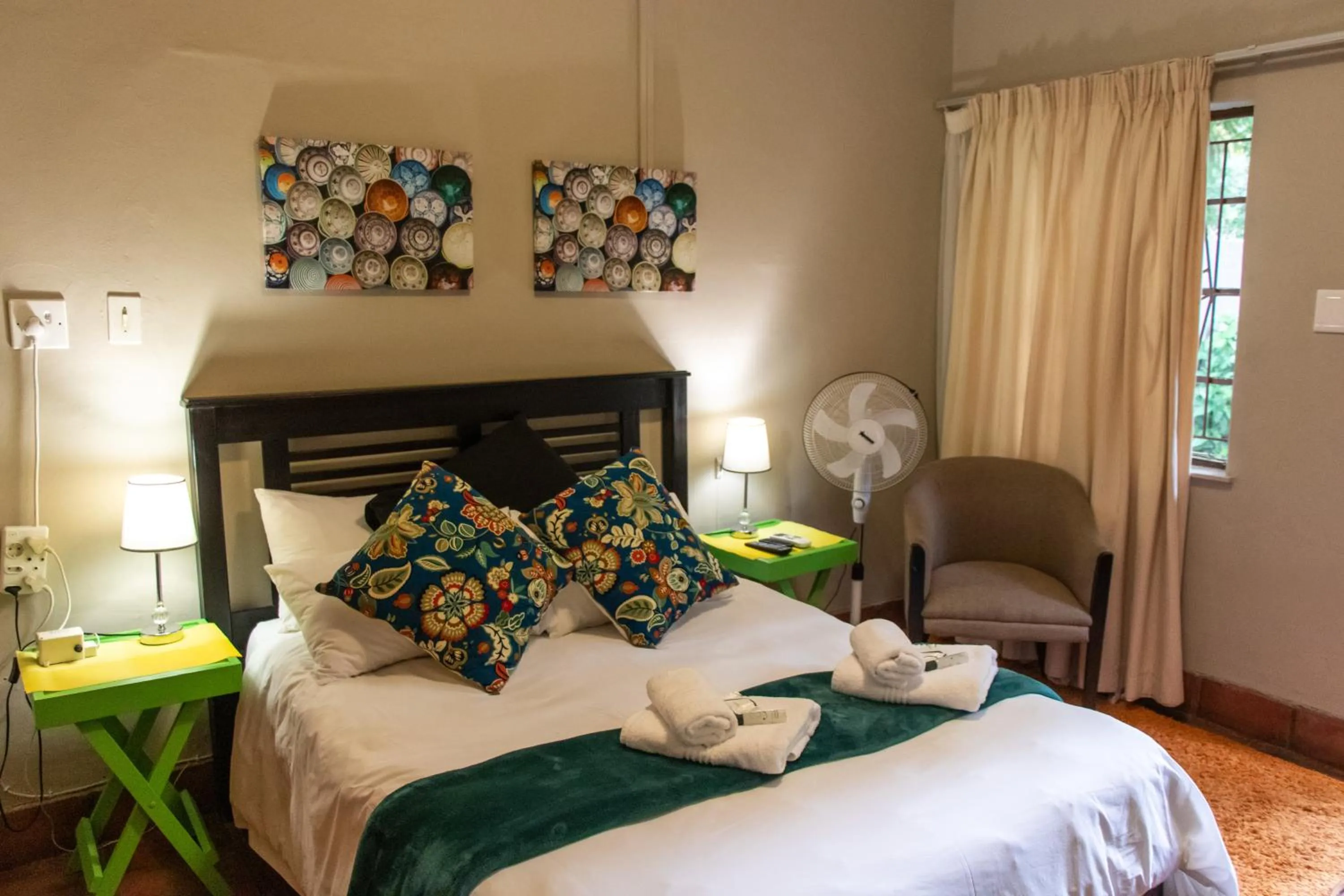 Bed in Riverbank Lodge