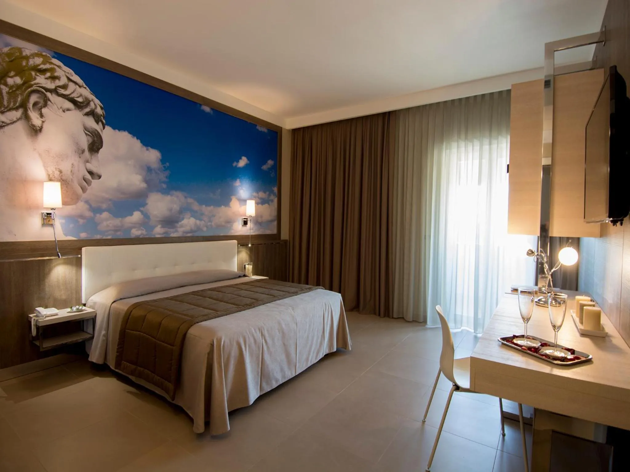 Decorative detail, Bed in Eracle Hotel