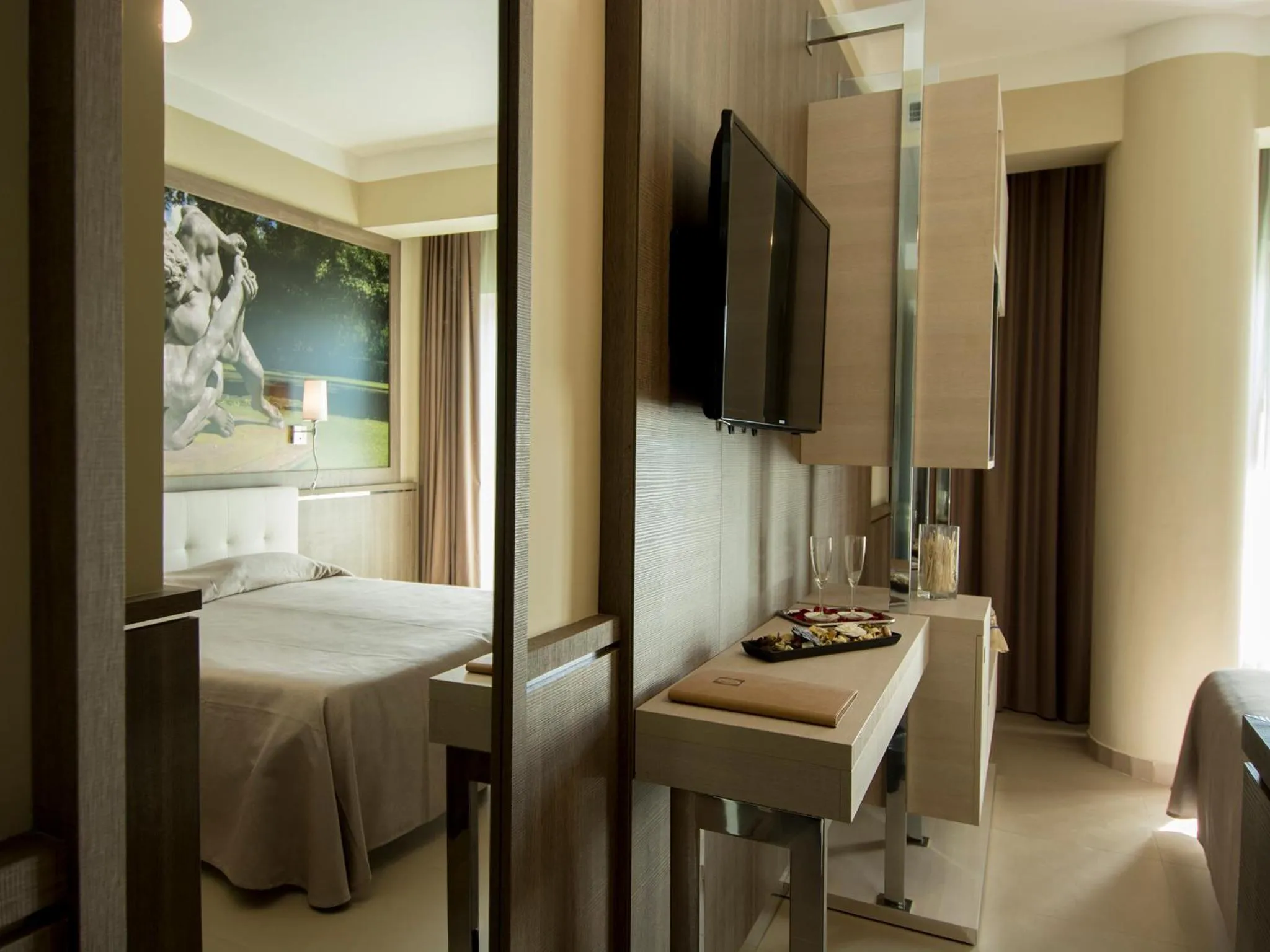 Decorative detail, Bed in Eracle Hotel