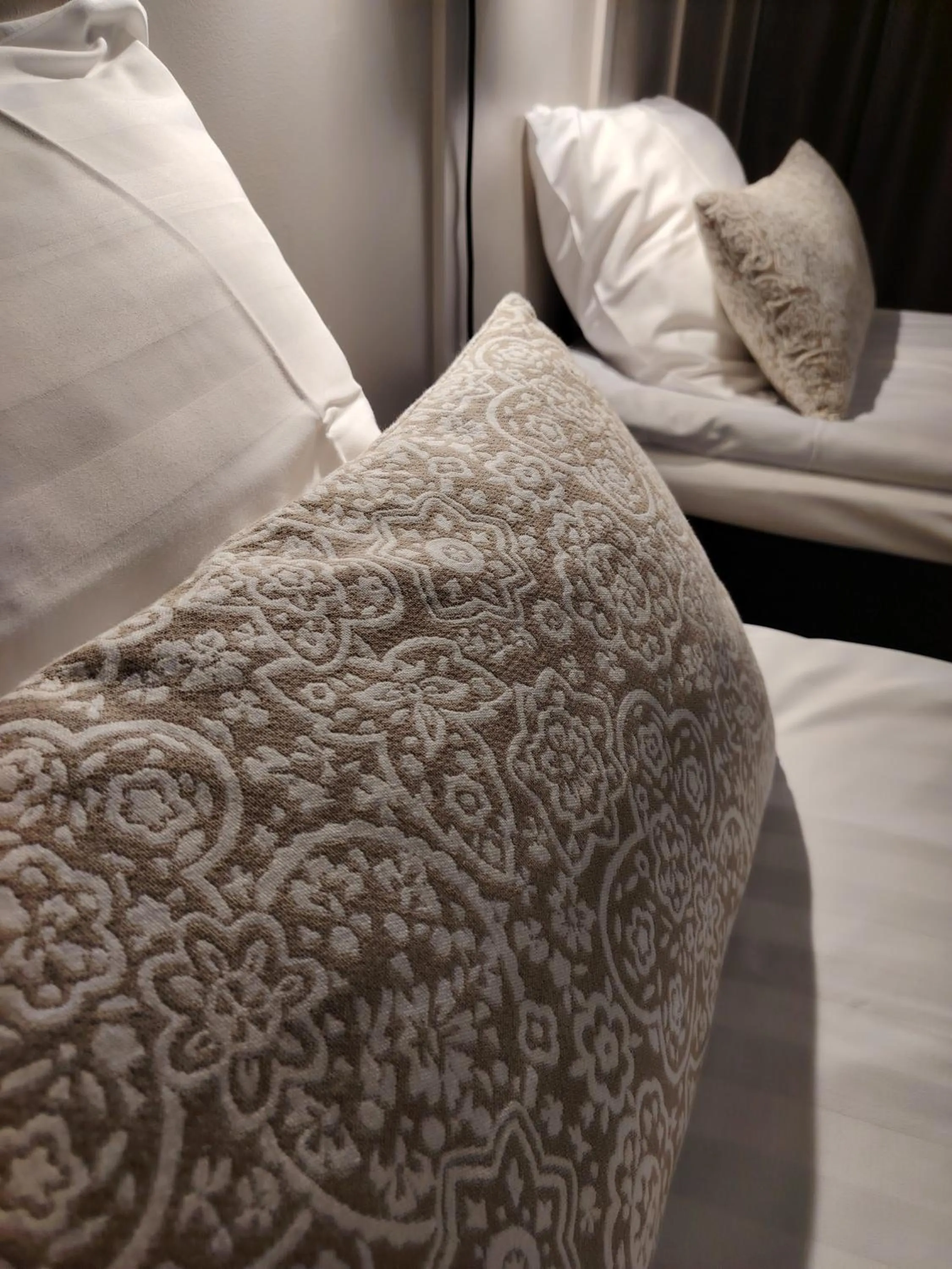 Bed in Juthbacka Hotell