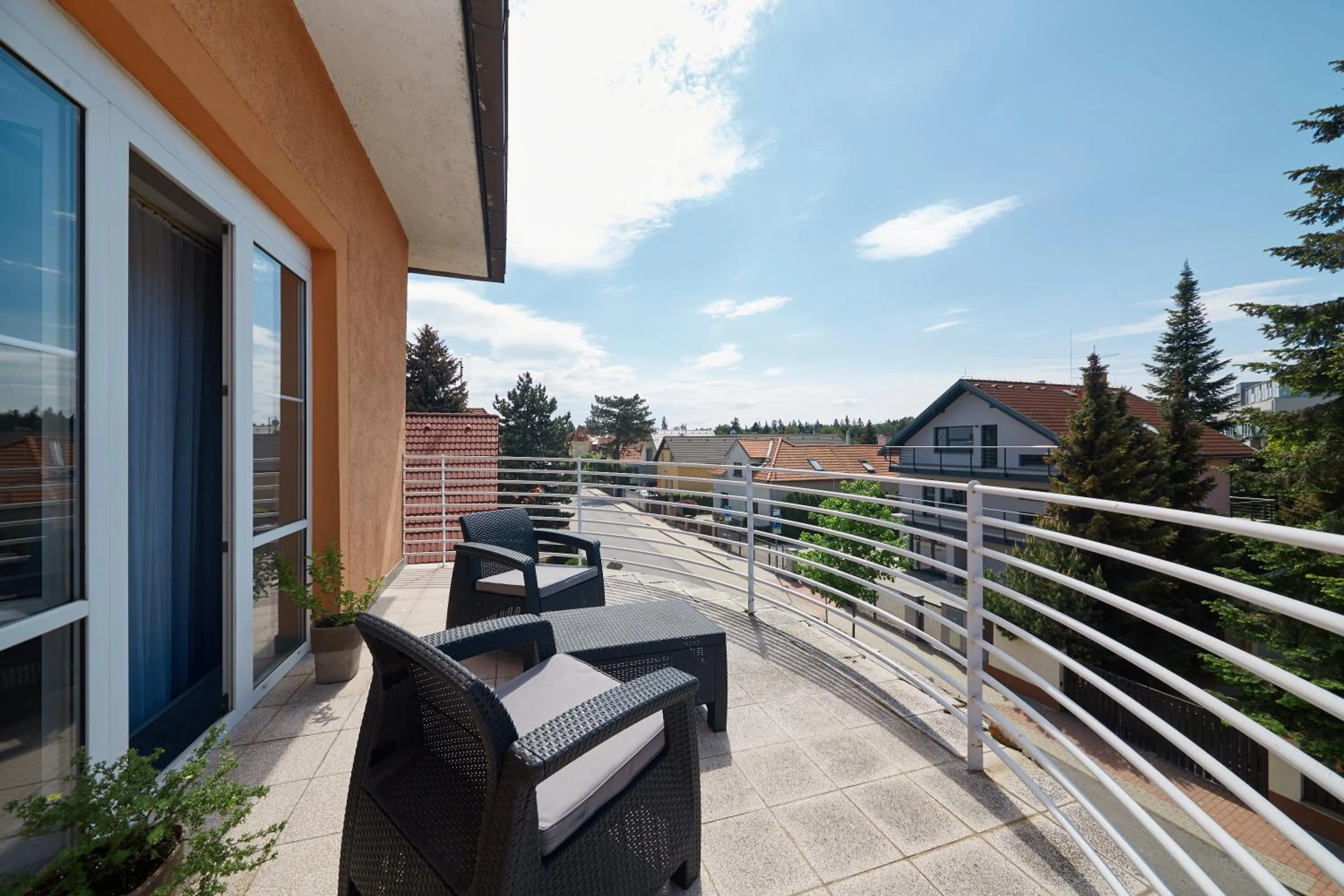 Balcony/Terrace in Hotel Tulipan Pruhonice