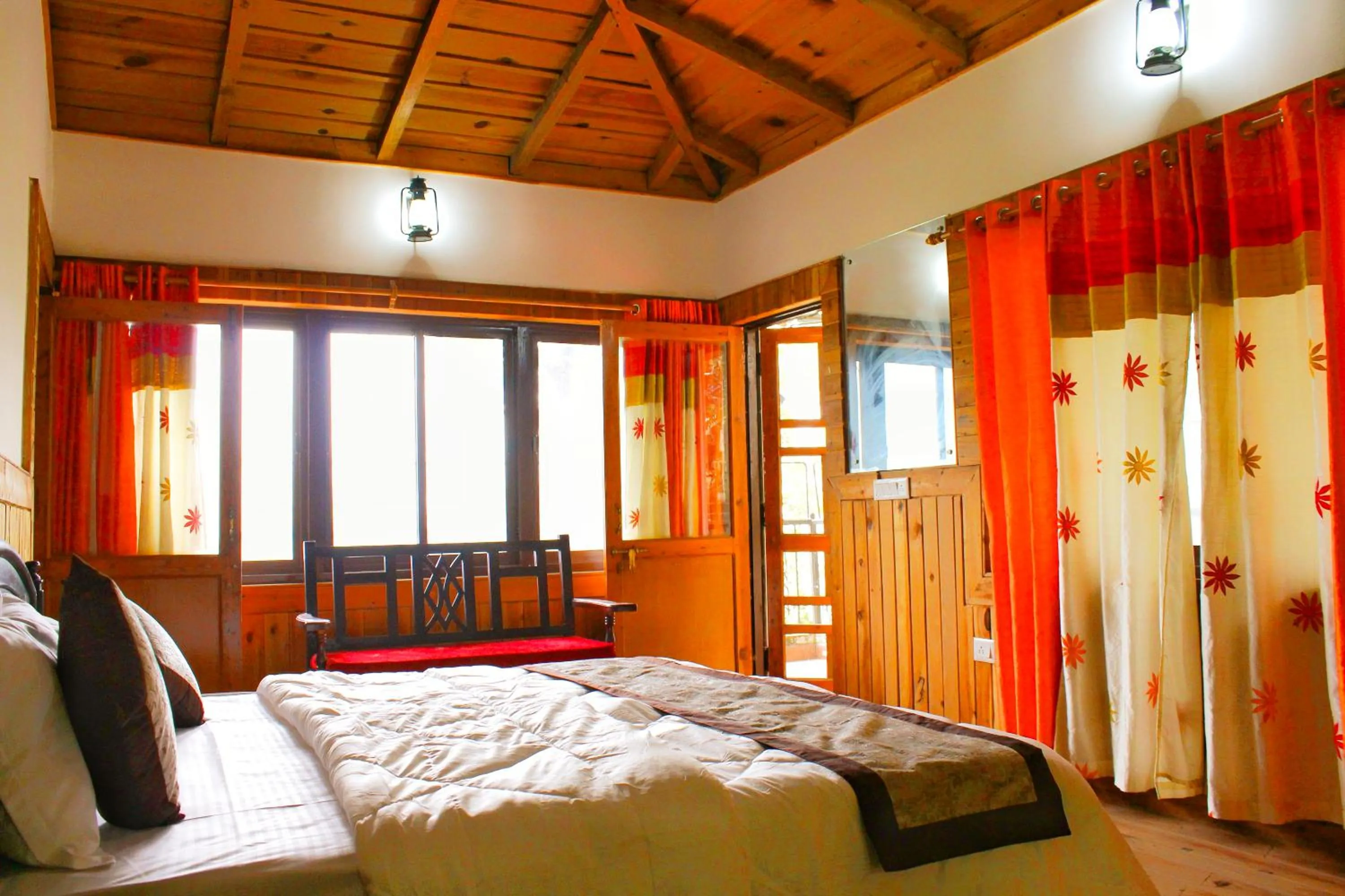 Bed in The Canadian Woods Resort