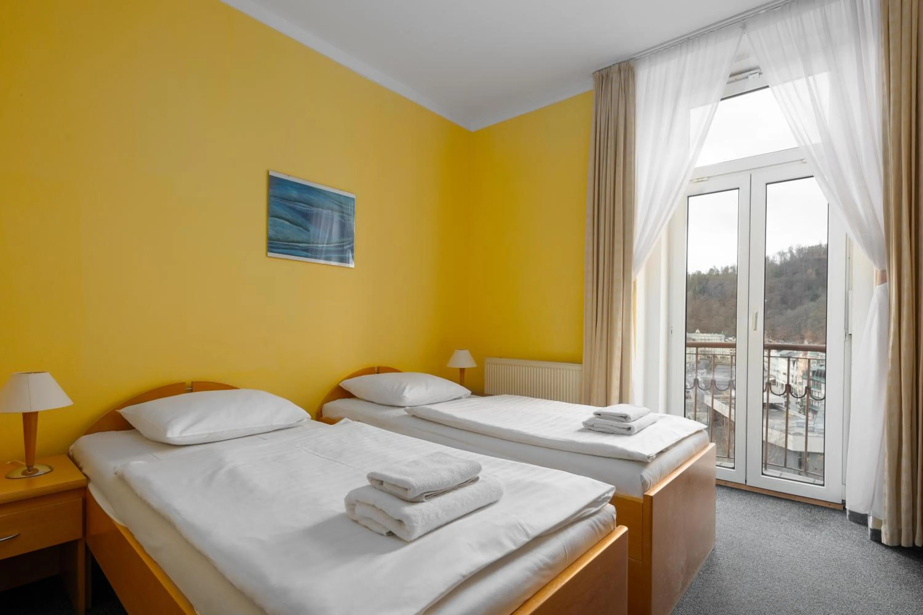 Bed in Wellness Hotel Jean De Carro