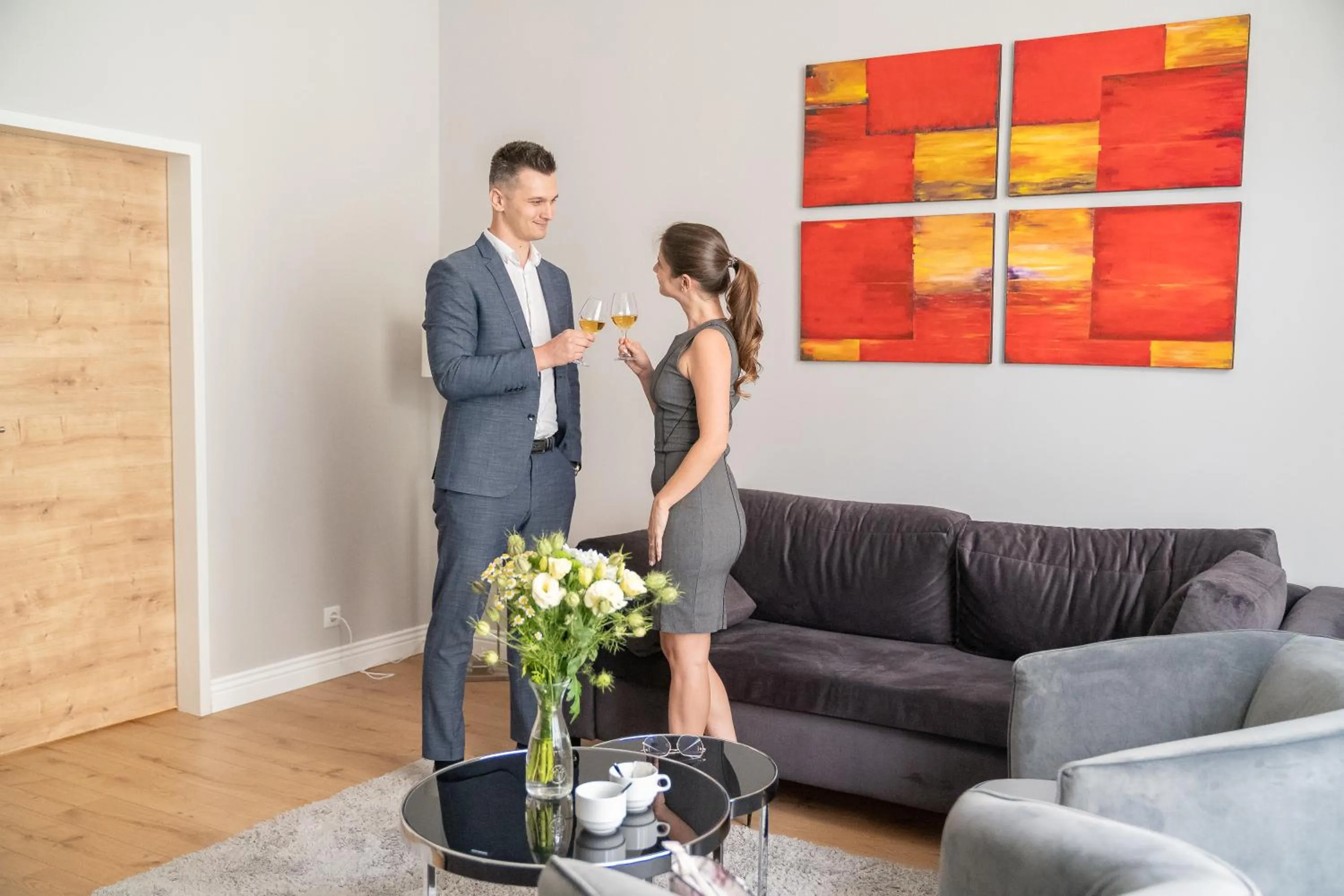 Seating area in D50 Hotel